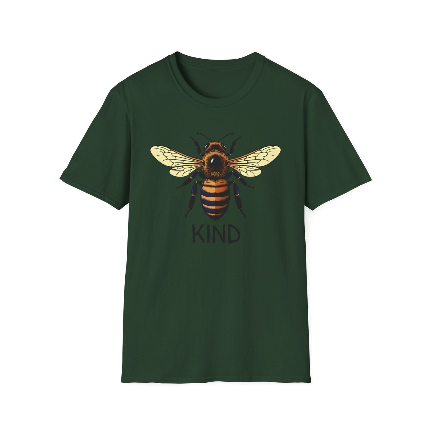 Bee Graphic T-Shirt — "Kind" Eco-Friendly Bee Tee for Nature Lovers Printify