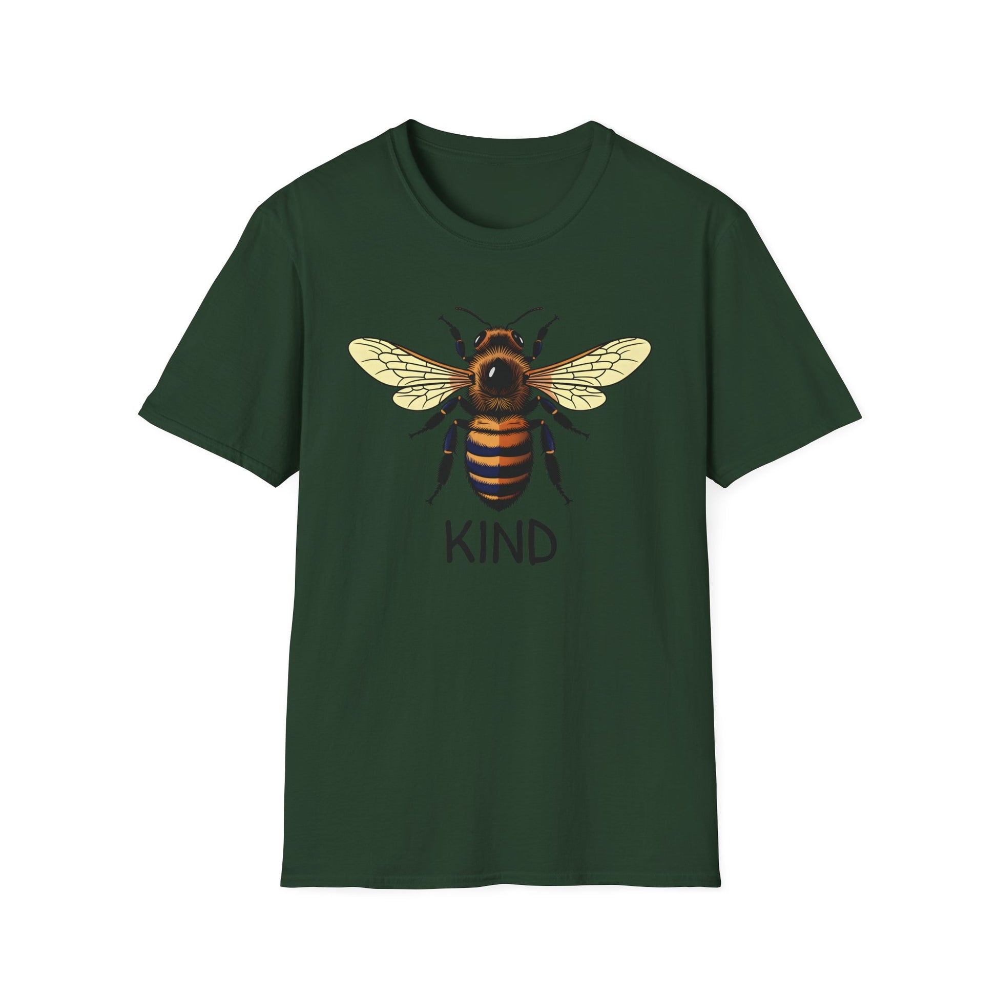 Bee Graphic T-Shirt — "Kind" Eco-Friendly Bee Tee for Nature Lovers Printify