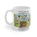 Gardening Mug — Personalised Wheelbarrow & Tools Coffee Cup (Add Your Text) fat boris