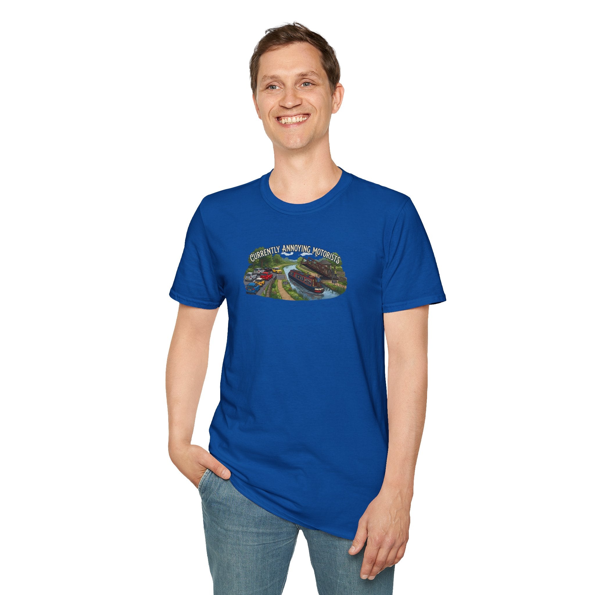 currently annoying motorists-canal swing bridge narrowboat humour t shirt