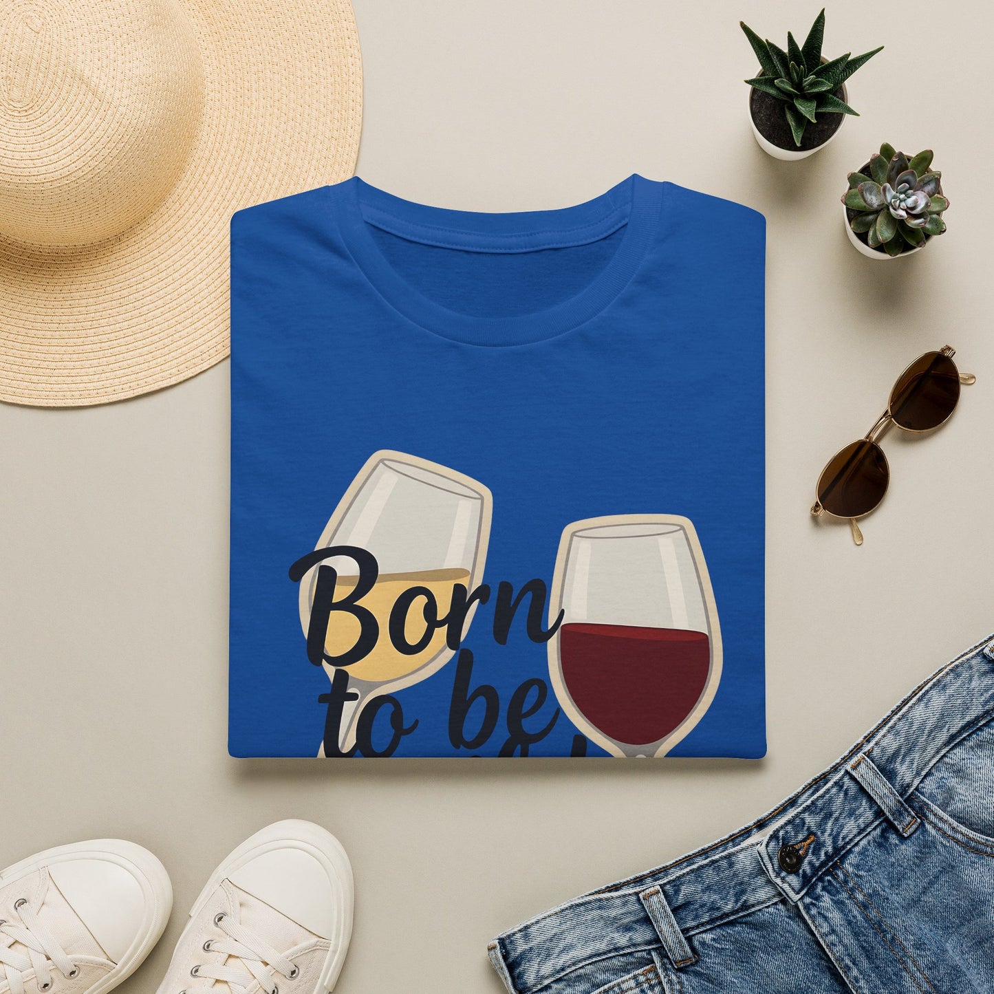 Born to Be Wild But Only Until 9pm or So Wine T-Shirt | Gildan Softstyle Printify