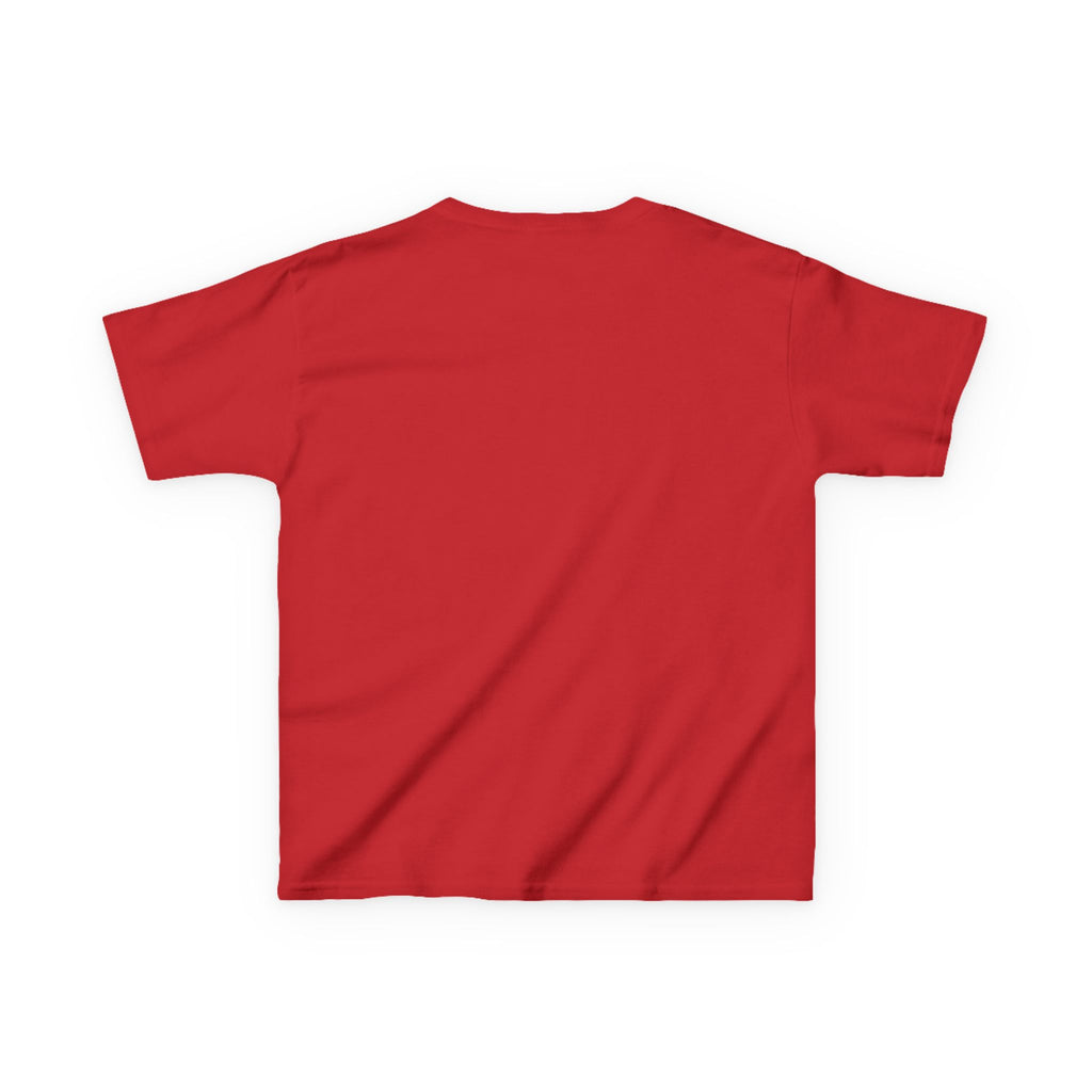 back view Red t-shirt on a white background
