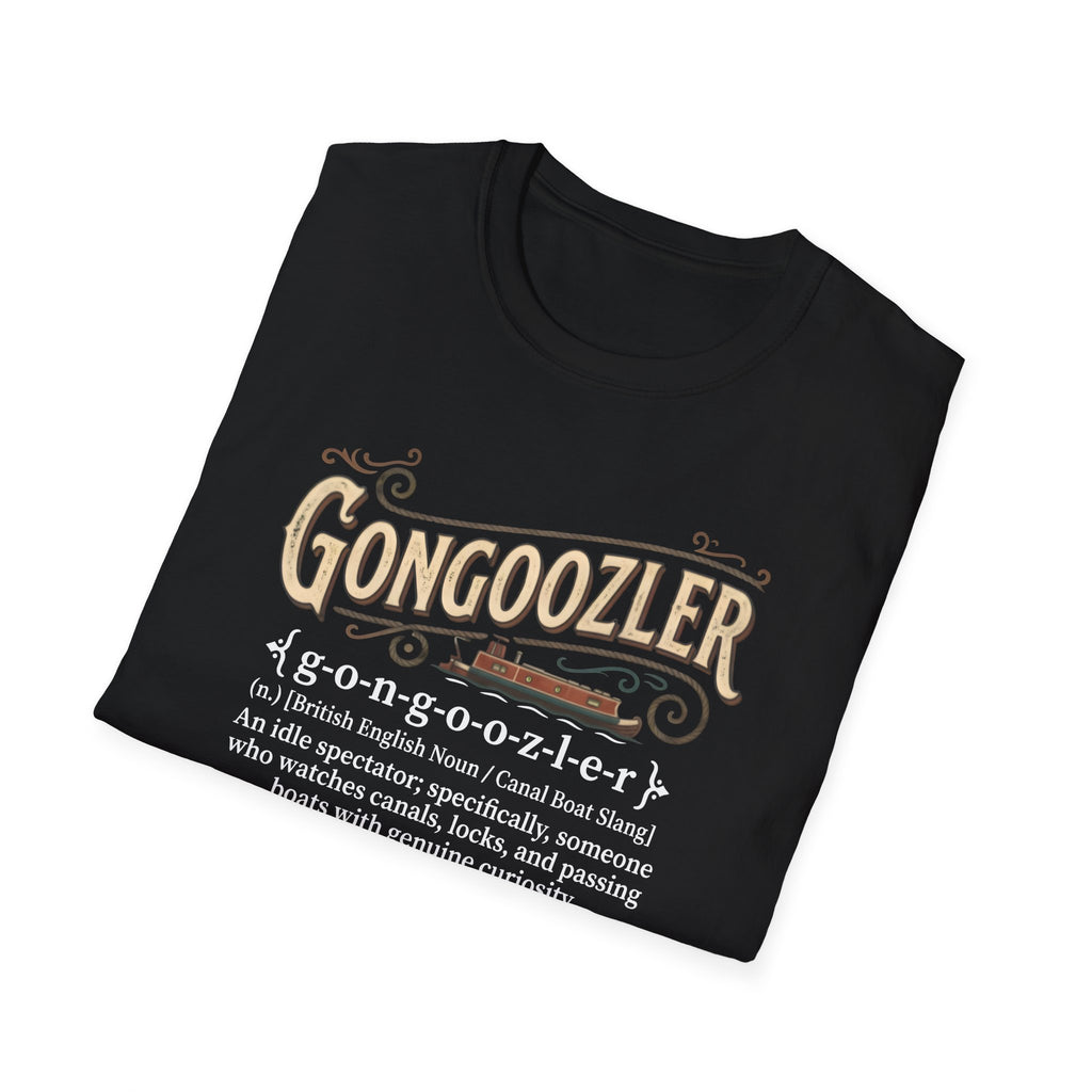 Gongoozler Definition T-Shirt — Vintage  Canal Watching Tee (Personalise Option) Printify