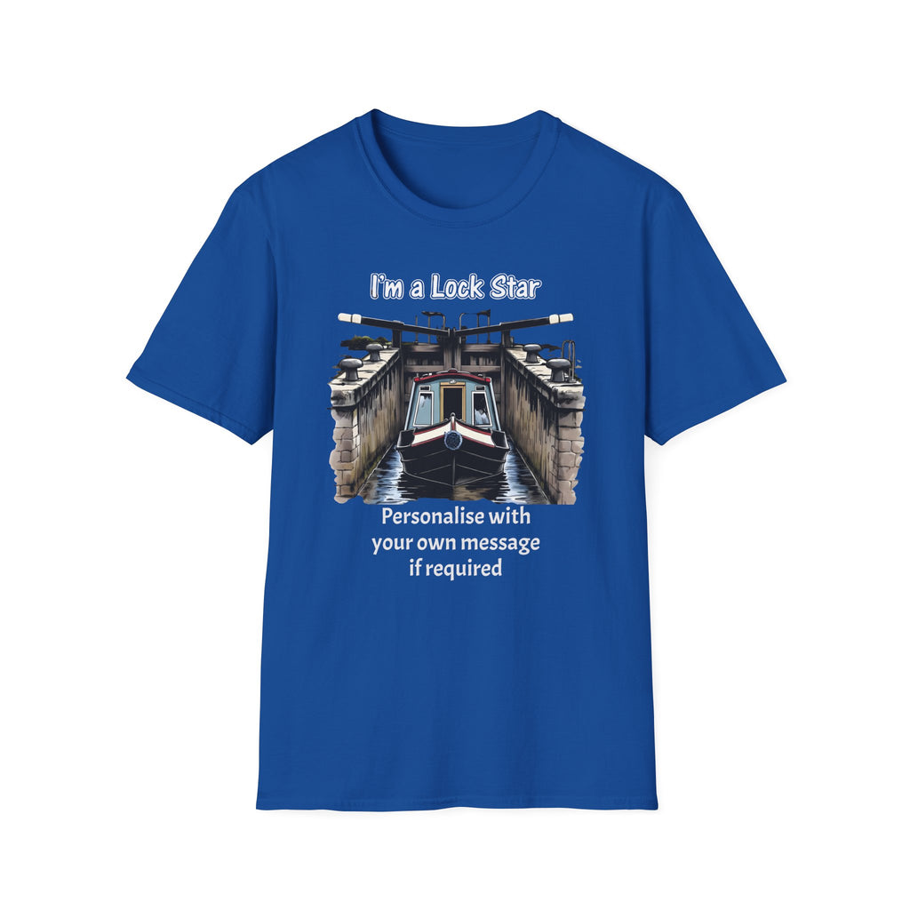 “I’m a Lock Star” Canal T-Shirt – Funny Narrowboat Shirt | Personalised Canal Gift | Custom Boating Tee Printify