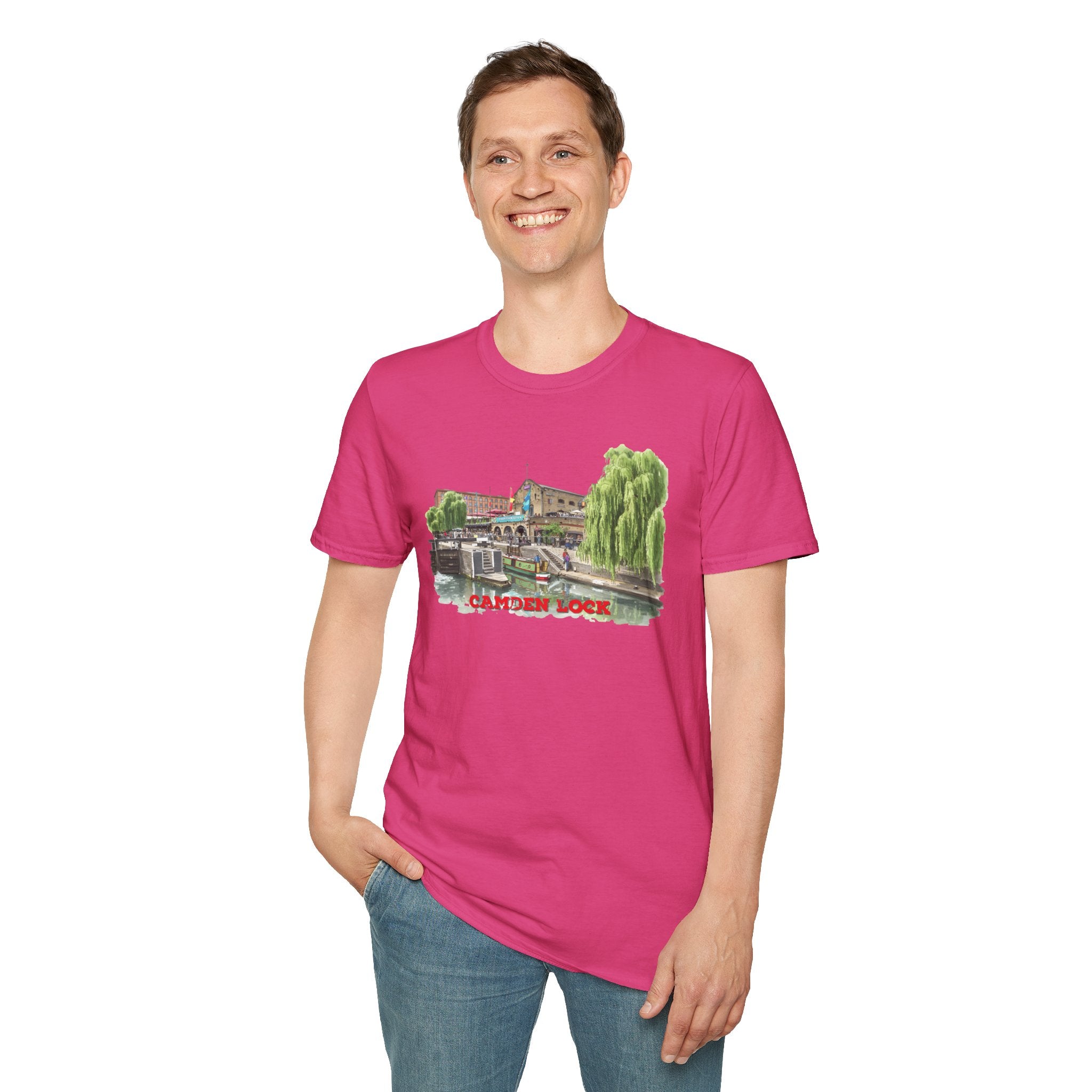 Camden  Lock  london T-Shirt —  Famous Regent Canal Side  Illustration Tee