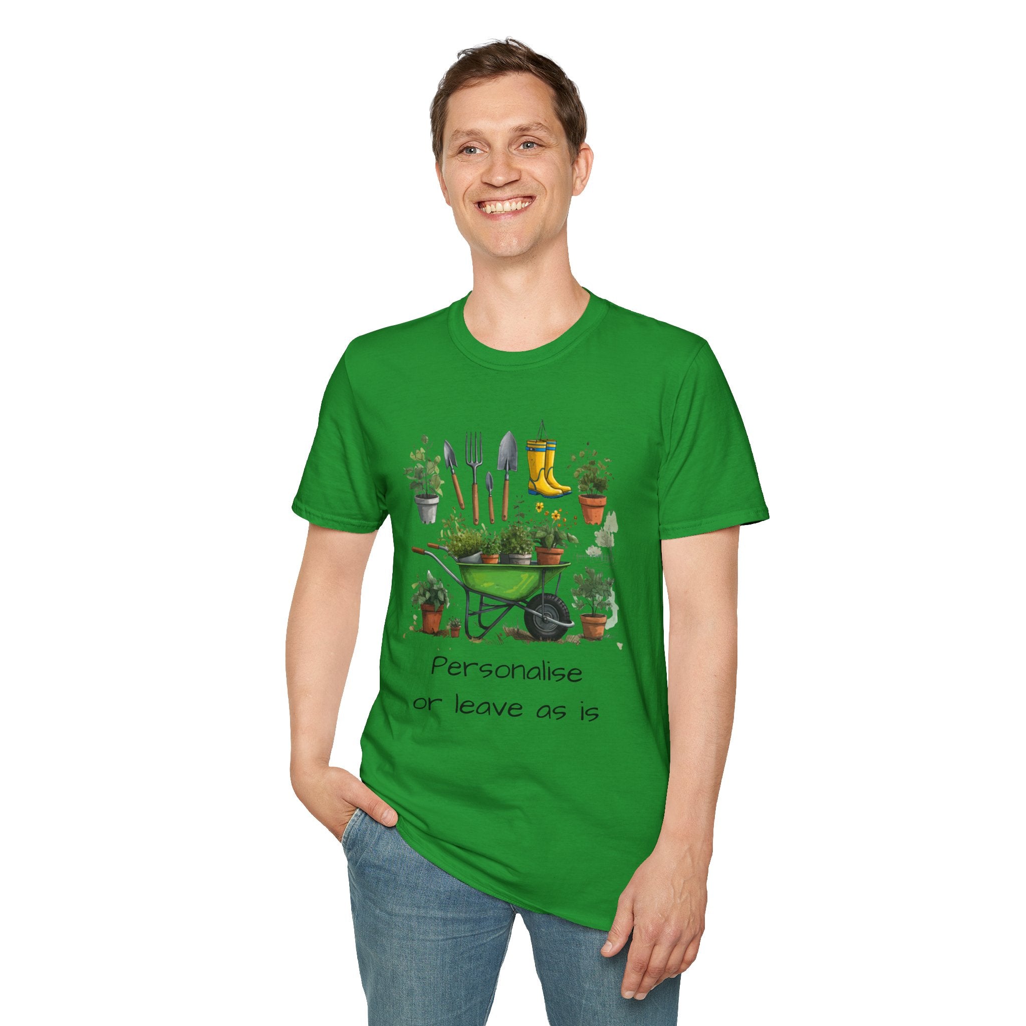 Gardening Tools Wheelbarrow T‑Shirt — Plant Lover Garden Tee Printify