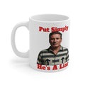 Kier Starmer — "Simply Put He's a Liar" Graphic 11oz  Coffee Mug fat boris