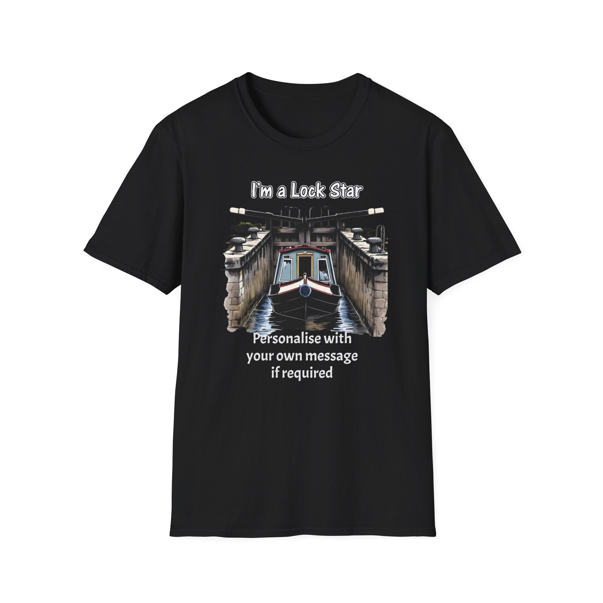 “I’m a Lock Star” Canal T-Shirt – Funny Narrowboat Shirt | Personalised Canal Gift | Custom Boating Tee 