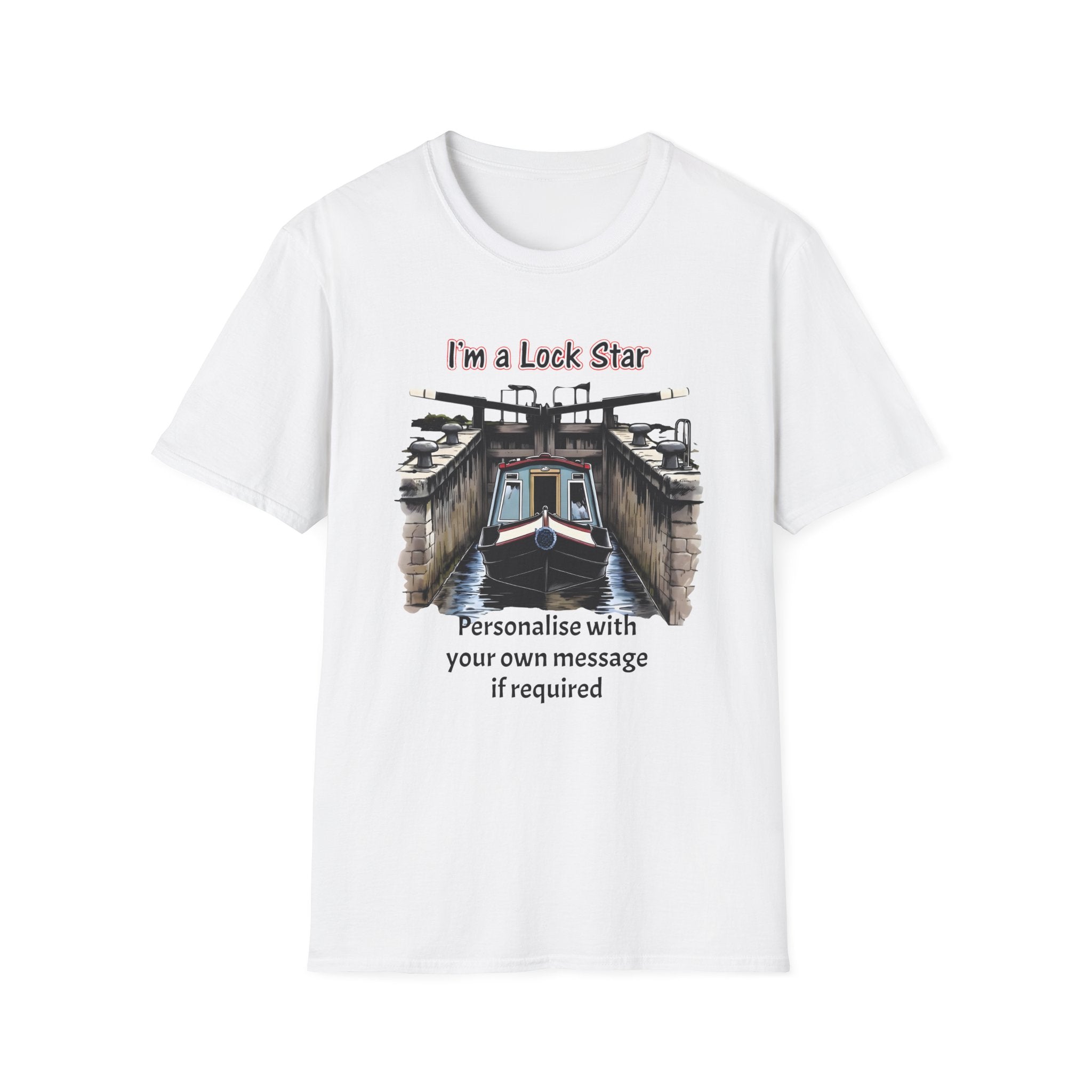 “I’m a Lock Star” Canal T-Shirt – Funny Narrowboat Shirt | Personalised Canal Gift | Custom Boating Tee 