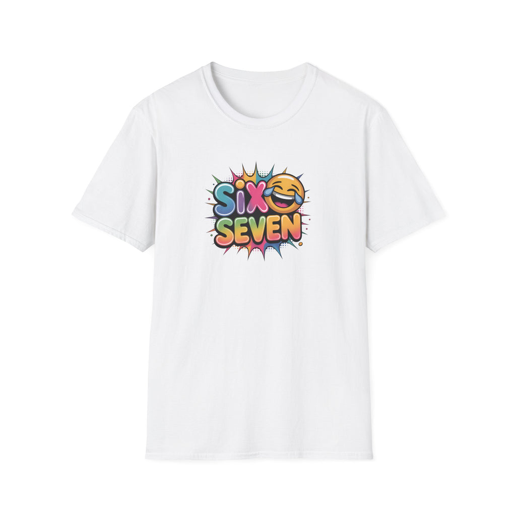 Graphic Tee - 6 7 Meme with Laughing Emoji Design