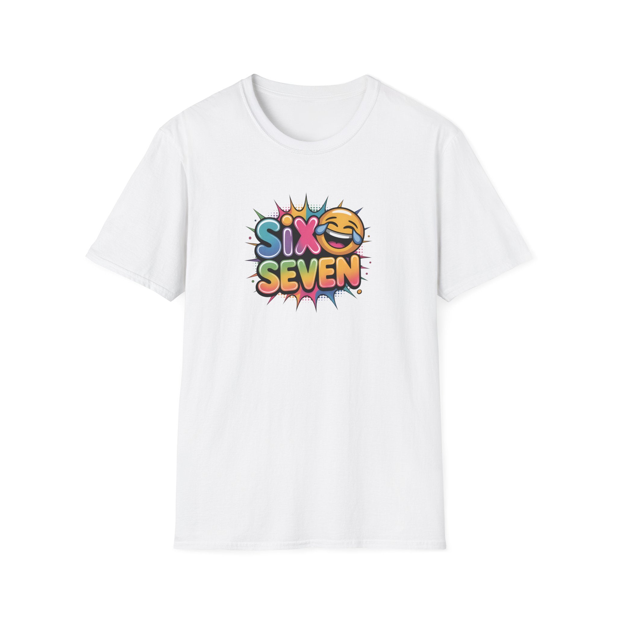 Graphic Tee - 6 7 Meme with Laughing Emoji Design