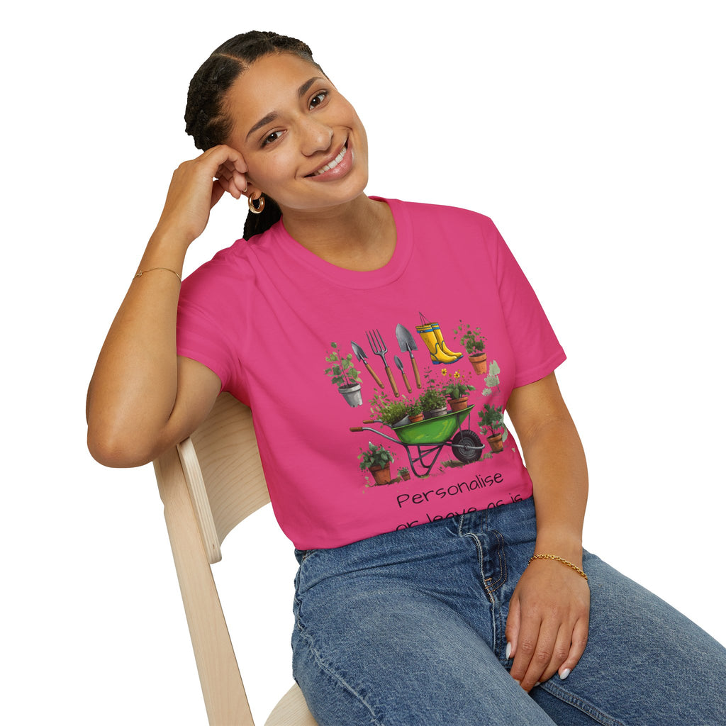 Gardening Tools Wheelbarrow T‑Shirt — Plant Lover Garden Tee Printify