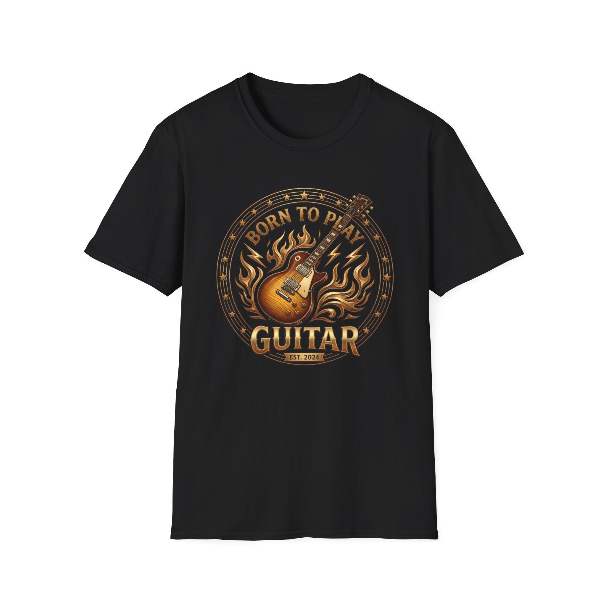 born to play guitar vintage guitar player t shirt design