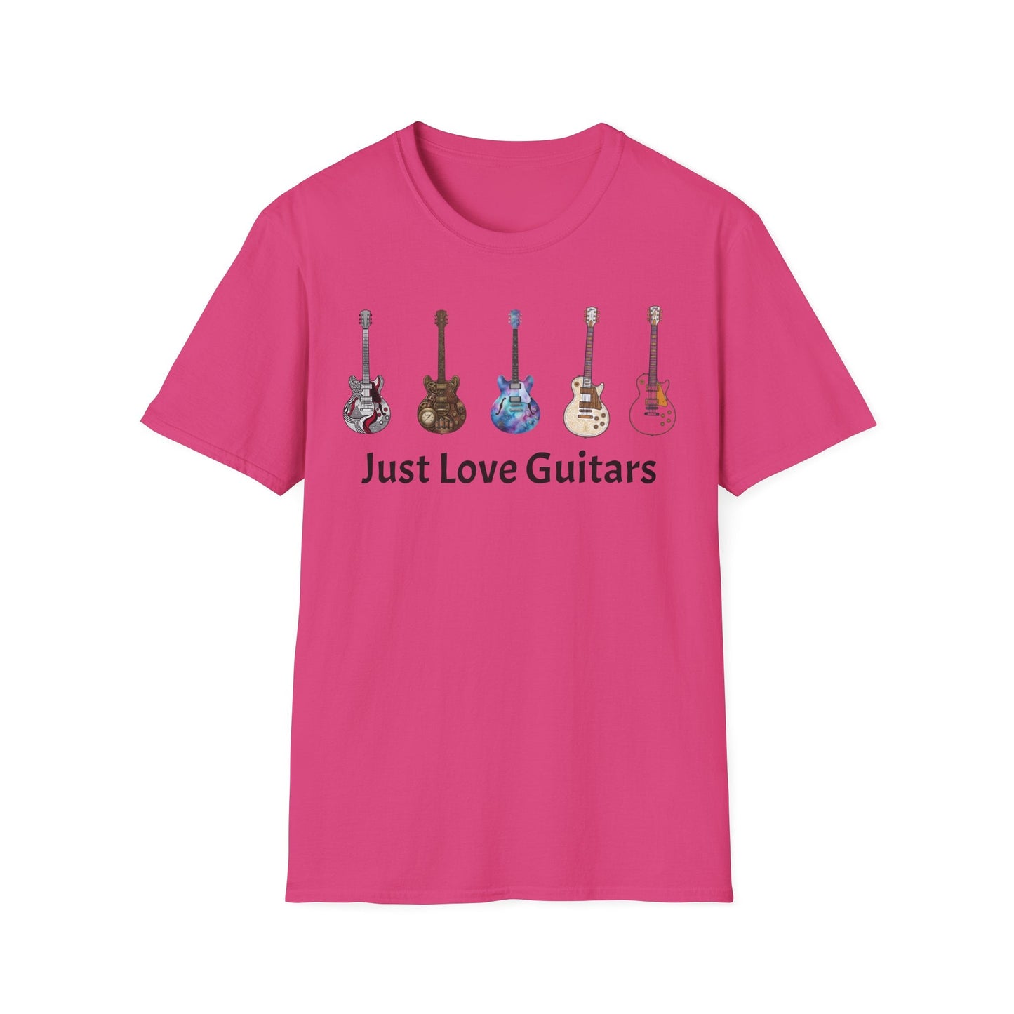 Just Love Guitars T-Shirt — Acoustic & Electric Guitar Lover Tee Printify