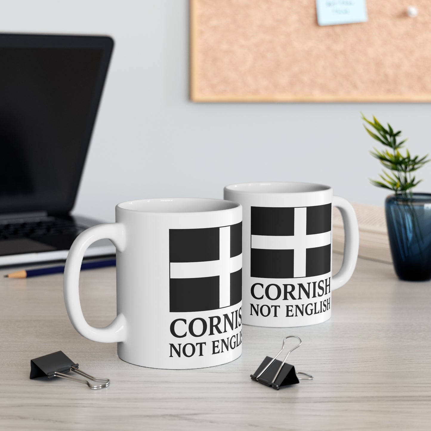 Cornish Not English Mug — Cornish Flag Coffee Cup, Cornwall Pride Gift Printify