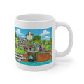 Mug — 'Watch Out Gongooolzers About' Canal Scene Cartoon Coffee Mug 