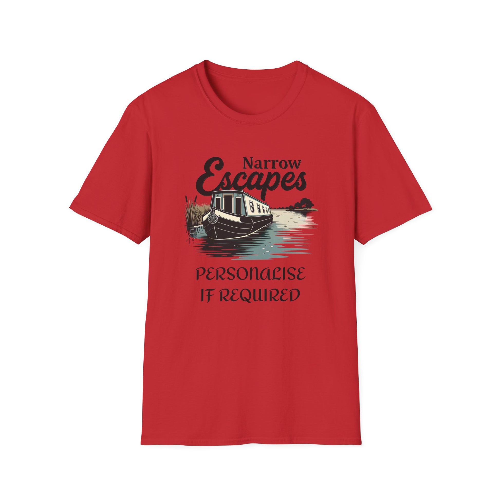 Classic Narrowboat t-shirt perfect for canal lovers, narrowboat owners & fans of Channel 4’s Narrow Escapes. Printify