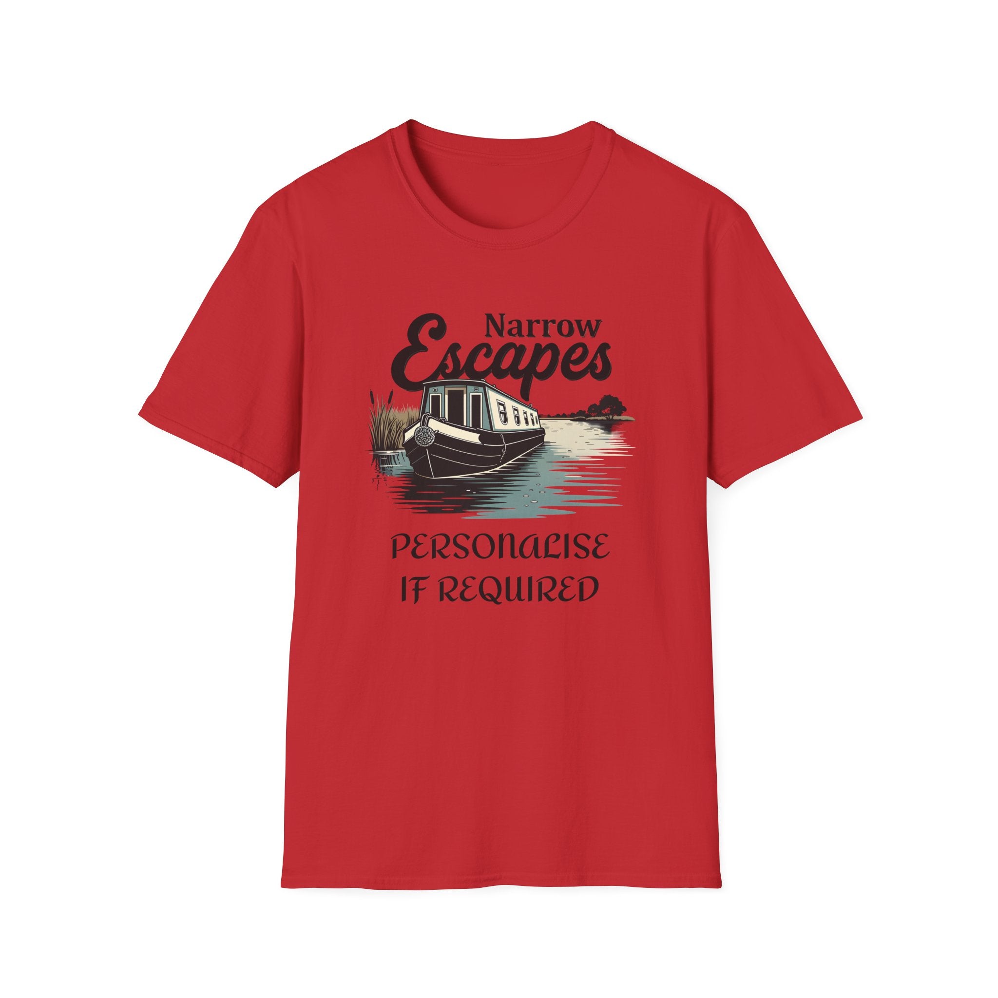 Classic Narrowboat t-shirt perfect for canal lovers, narrowboat owners & fans of Channel 4’s Narrow Escapes. Printify