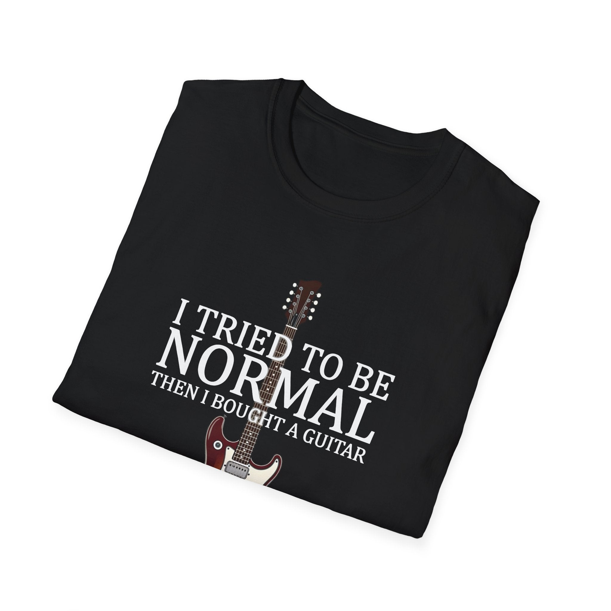 "I Tried To Be Normal..." Funny Guitar T-Shirt - Premium Cotton Tee