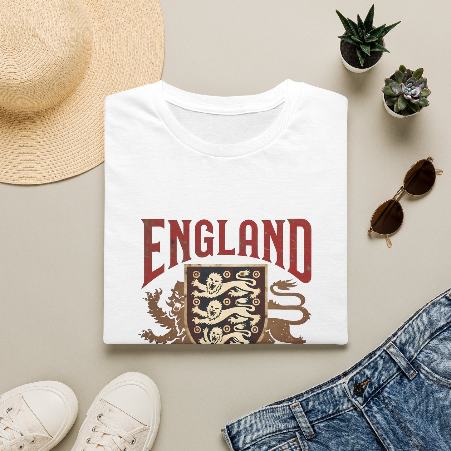 England Bottled It T-Shirt — Vintage Three Lions Football Fan Tee Printify