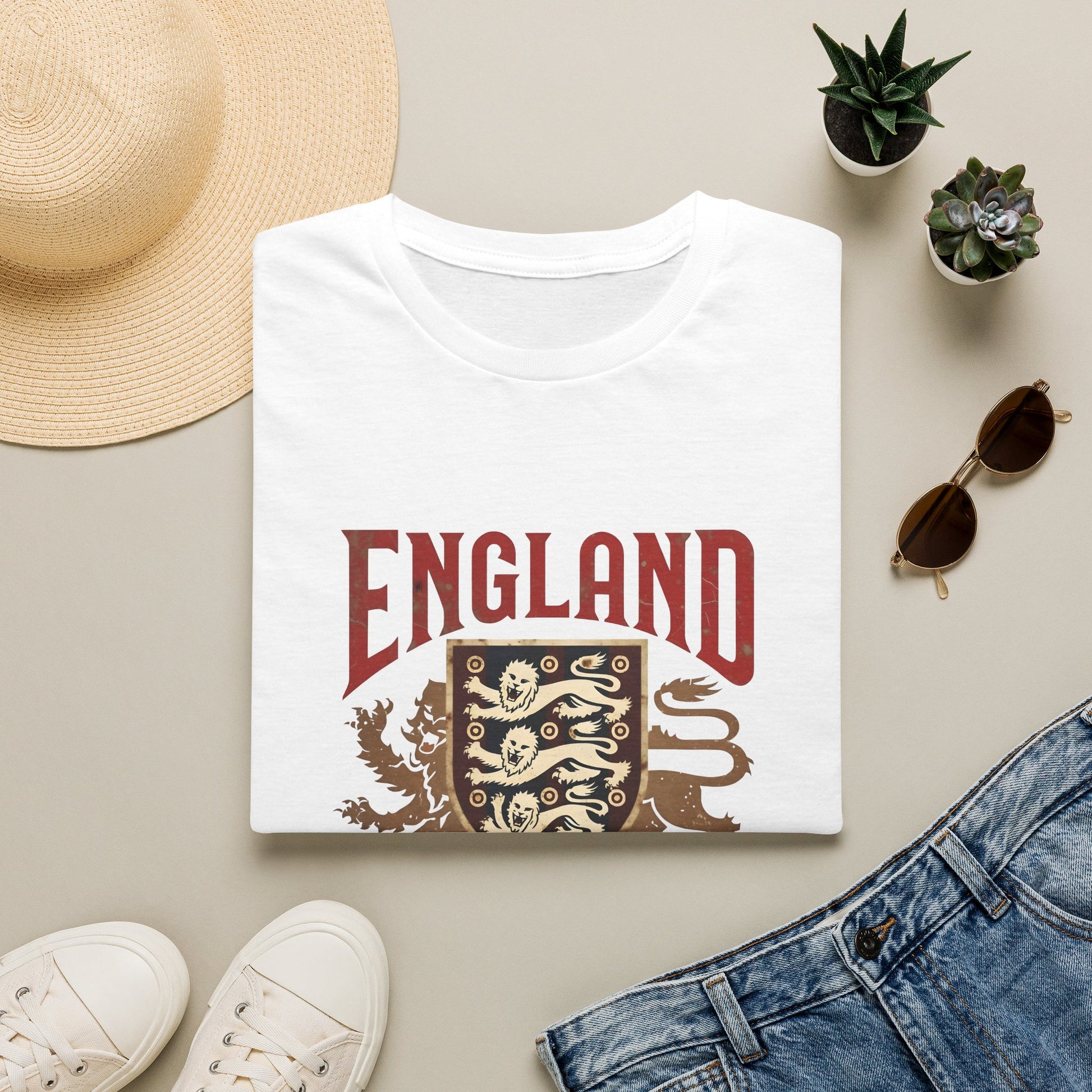 England Bottled It T-Shirt — Vintage Three Lions Football Fan Tee Printify