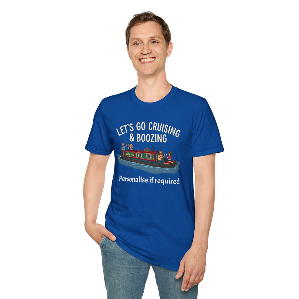 Let's Go Cruising & Boozing T-Shirt — Canal Boat Party Tee Printify