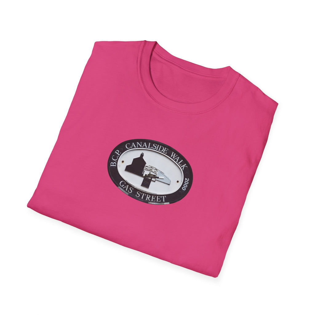 Birmingham famous Gas Street Canal Walk Plaque  white T-Shirt.