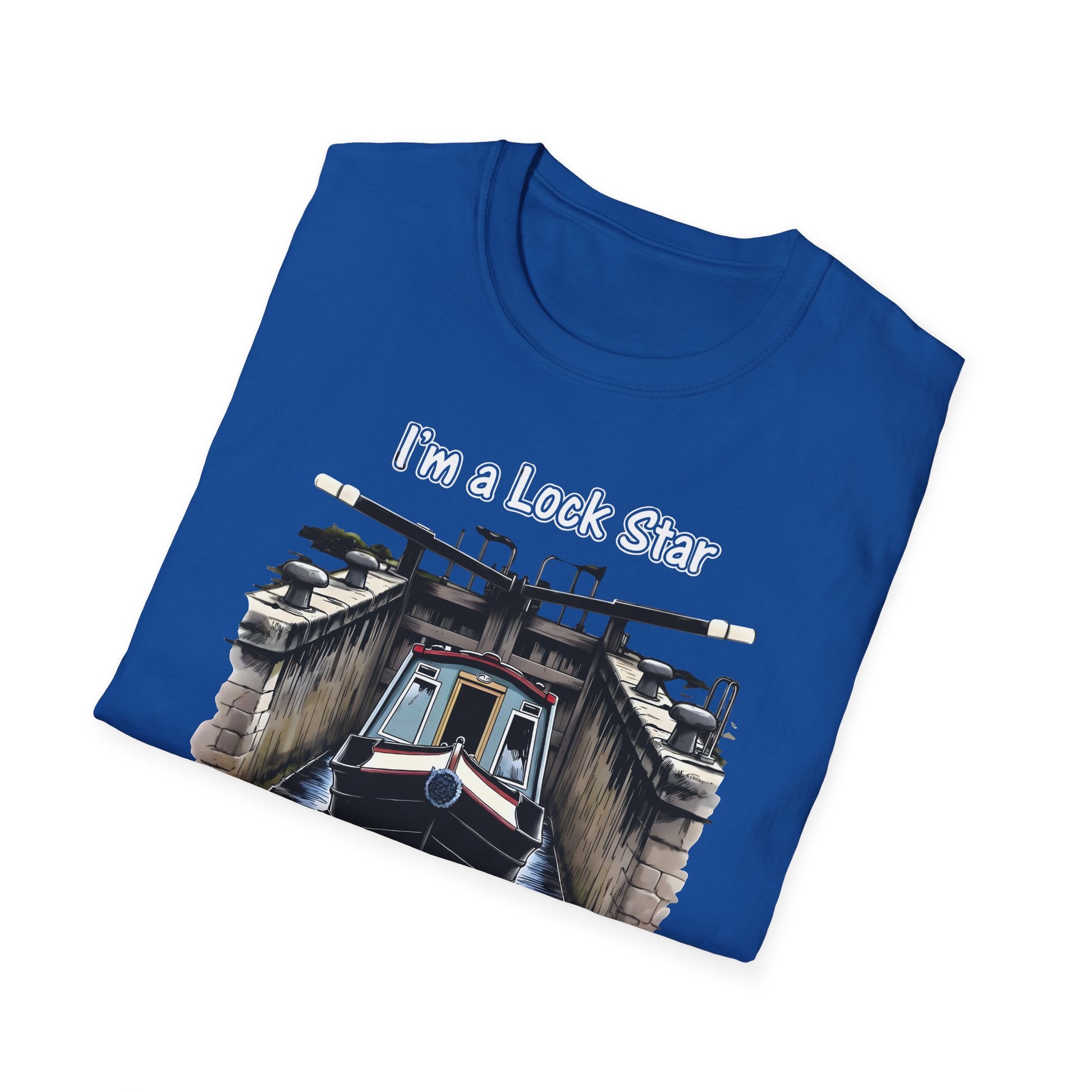 “I’m a Lock Star” Canal T-Shirt – Funny Narrowboat Shirt | Personalised Canal Gift | Custom Boating Tee Printify