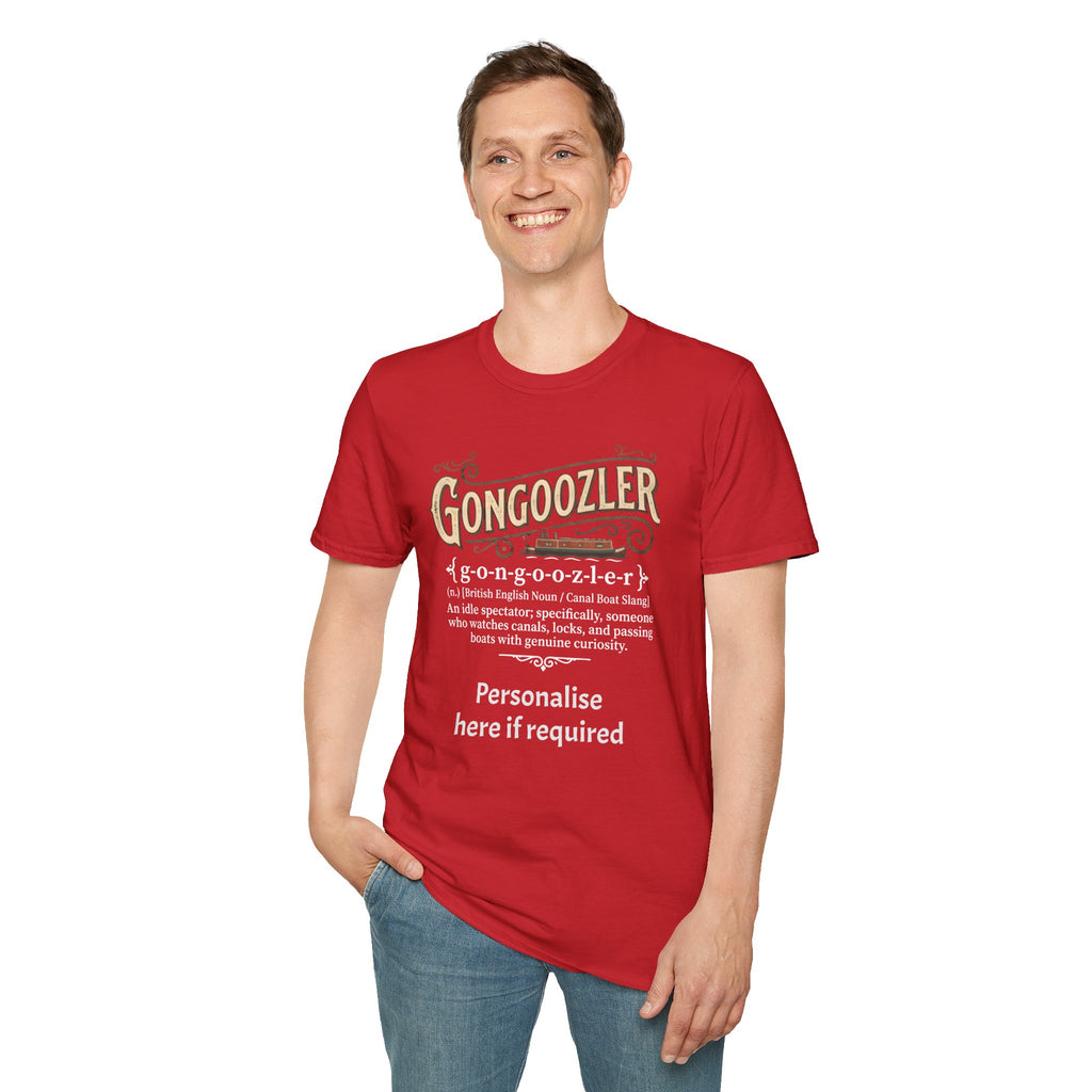 Gongoozler Definition T-Shirt — Vintage  Canal Watching Tee (Personalise Option) Printify