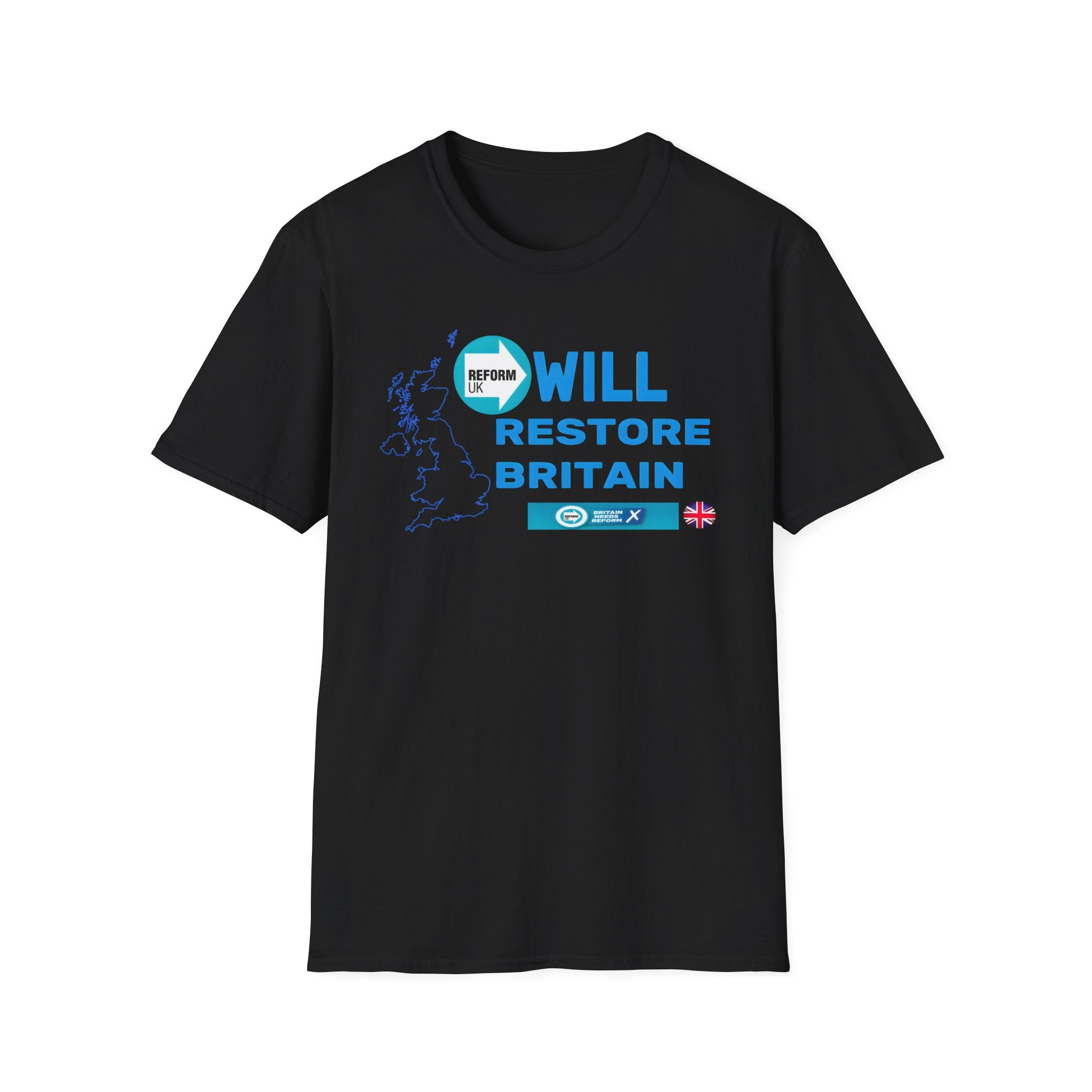 Reform Will Restore Britain T-Shirt | Rupert Lowe Satire Tee | Reform UK Parody Printify