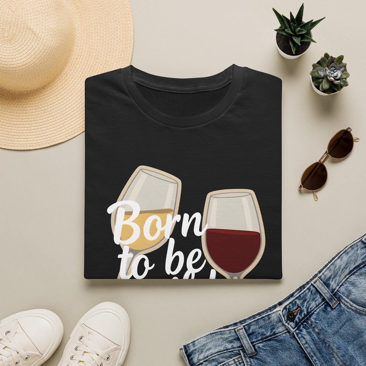 Born to Be Wild But Only Until 9pm or So Wine T-Shirt | Gildan Softstyle Printify