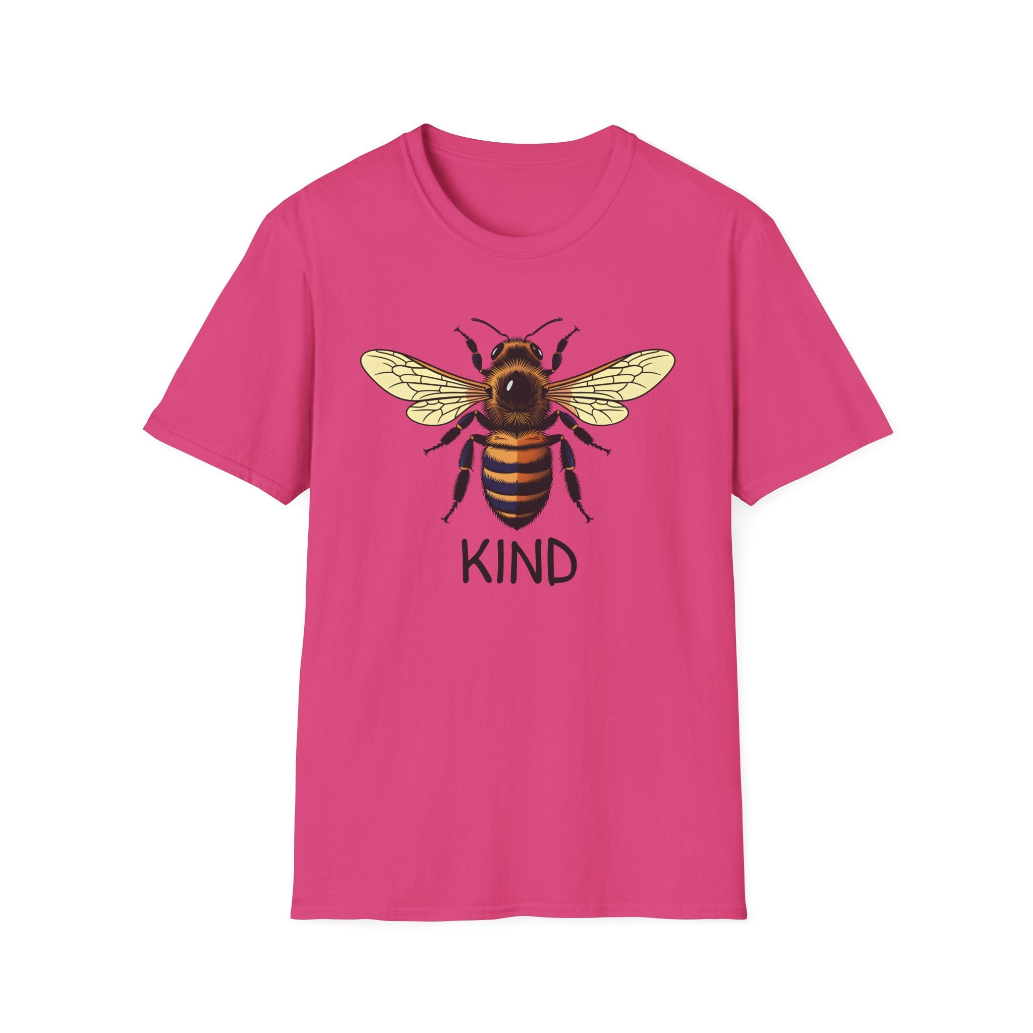 Bee Graphic T-Shirt — "Kind" Eco-Friendly Bee Tee for Nature Lovers Printify