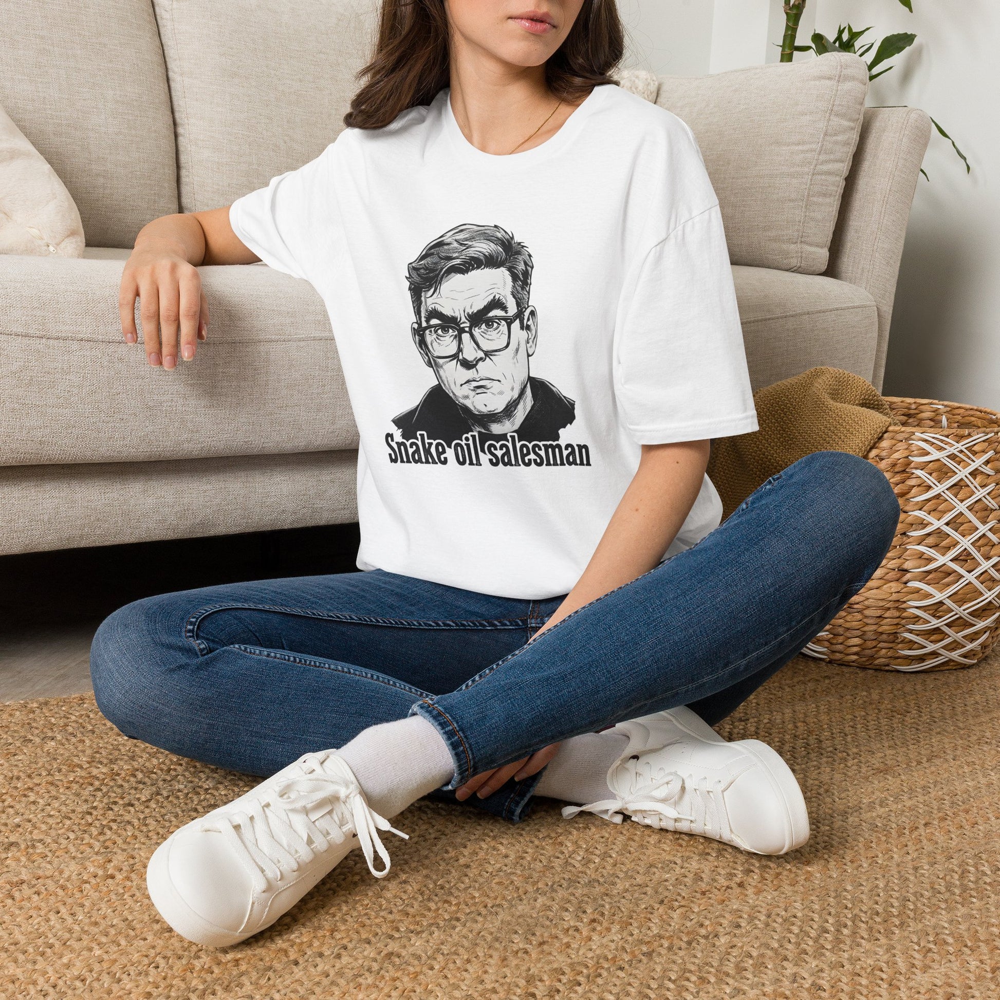 Andy Burnham PM Snake Oil Salesman Unisex Gildan Softstyle T-Shirt  Political Collection Printify