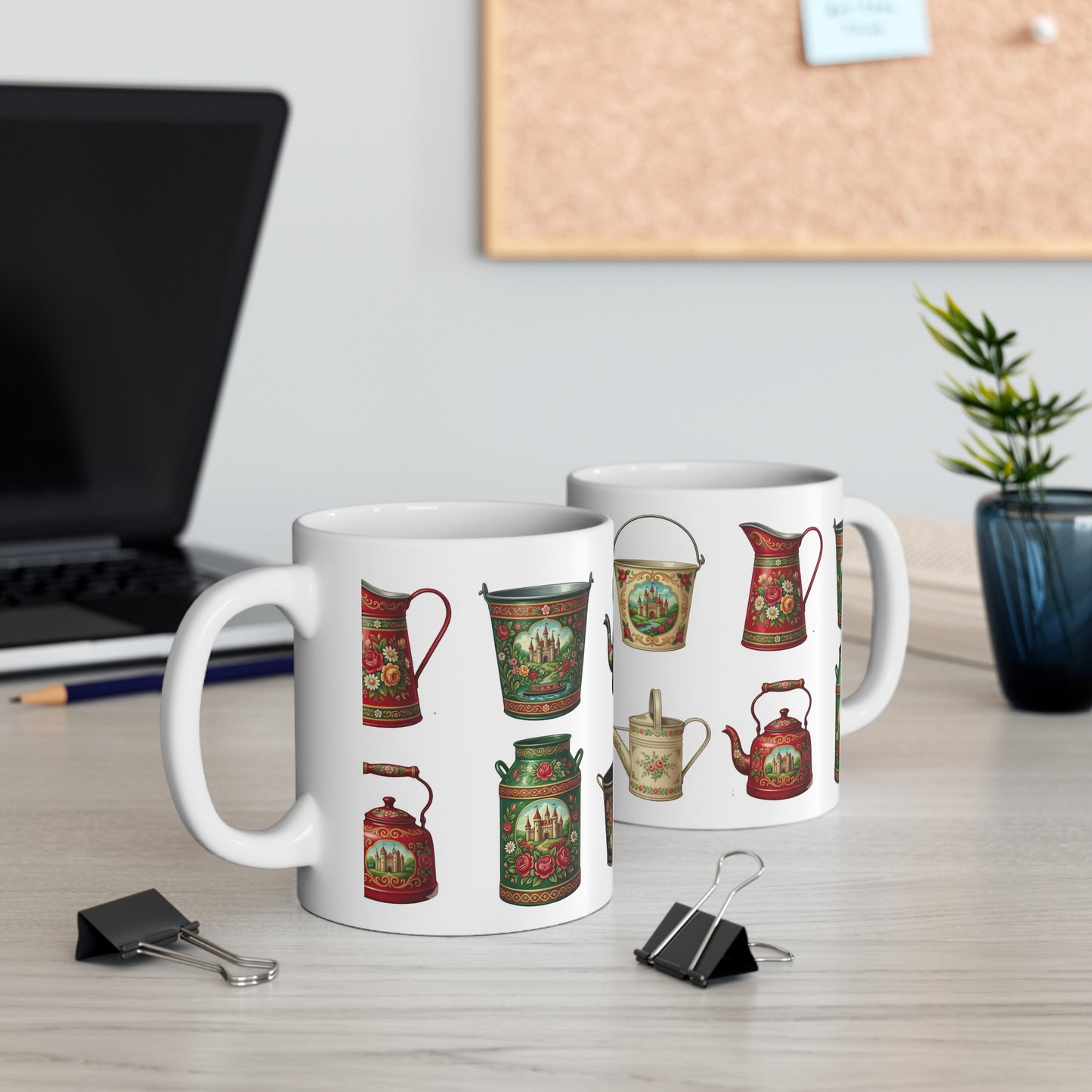 The Canal Collection | Traditional British Canal Folk Art 11ox Coffee Mug Printify