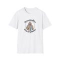 White t shirt with Jackson lamb graphic from slow horses t v show personalised text