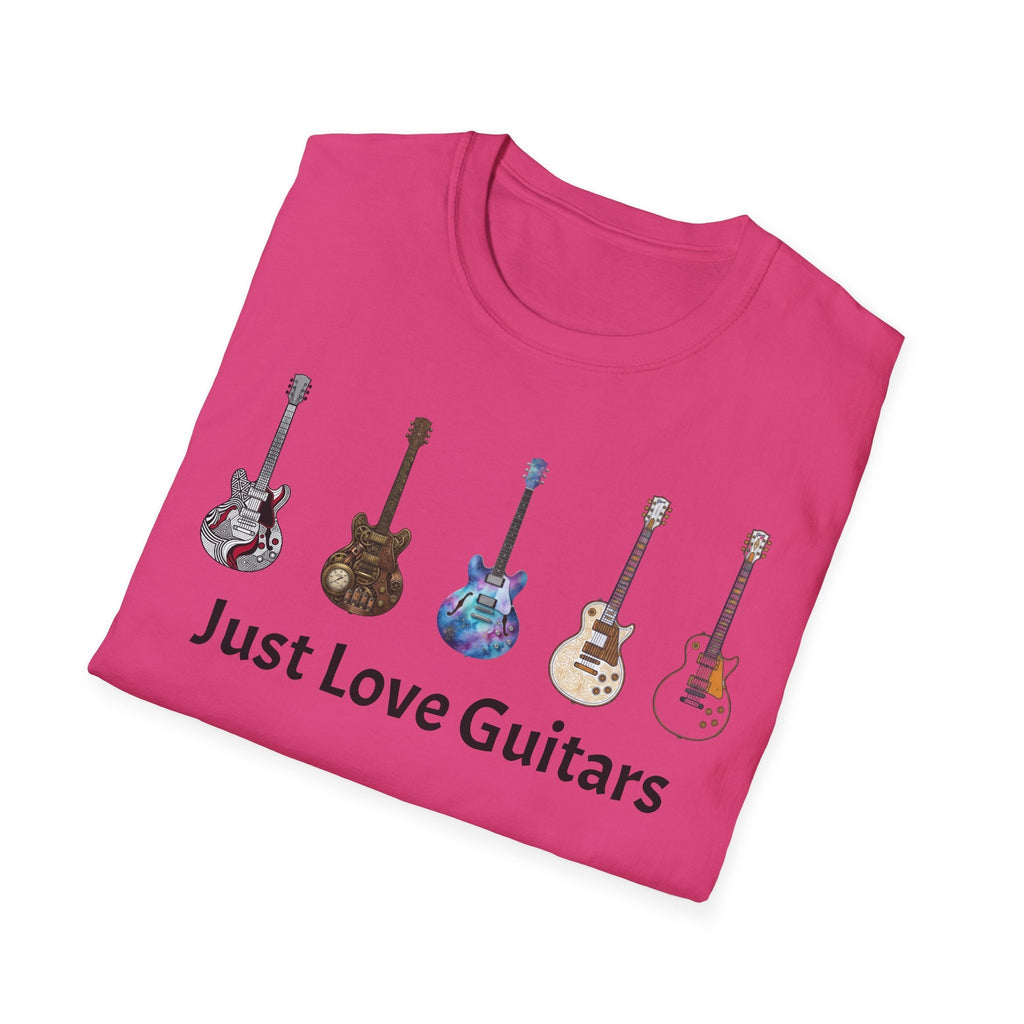 Just Love Guitars T-Shirt — Acoustic & Electric Guitar Lover Tee Printify
