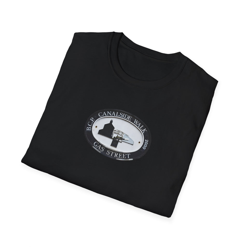  Birmingham famous Gas Street Canal Walk Plaque  white T-Shirt.