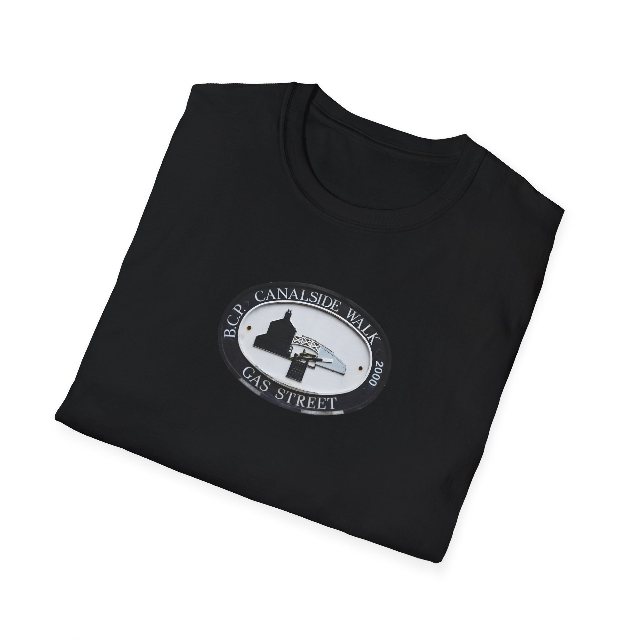 Birmingham famous Gas Street Canal Walk Plaque  white T-Shirt.