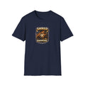 Shred Happens funny guitar player rock music t shirt design