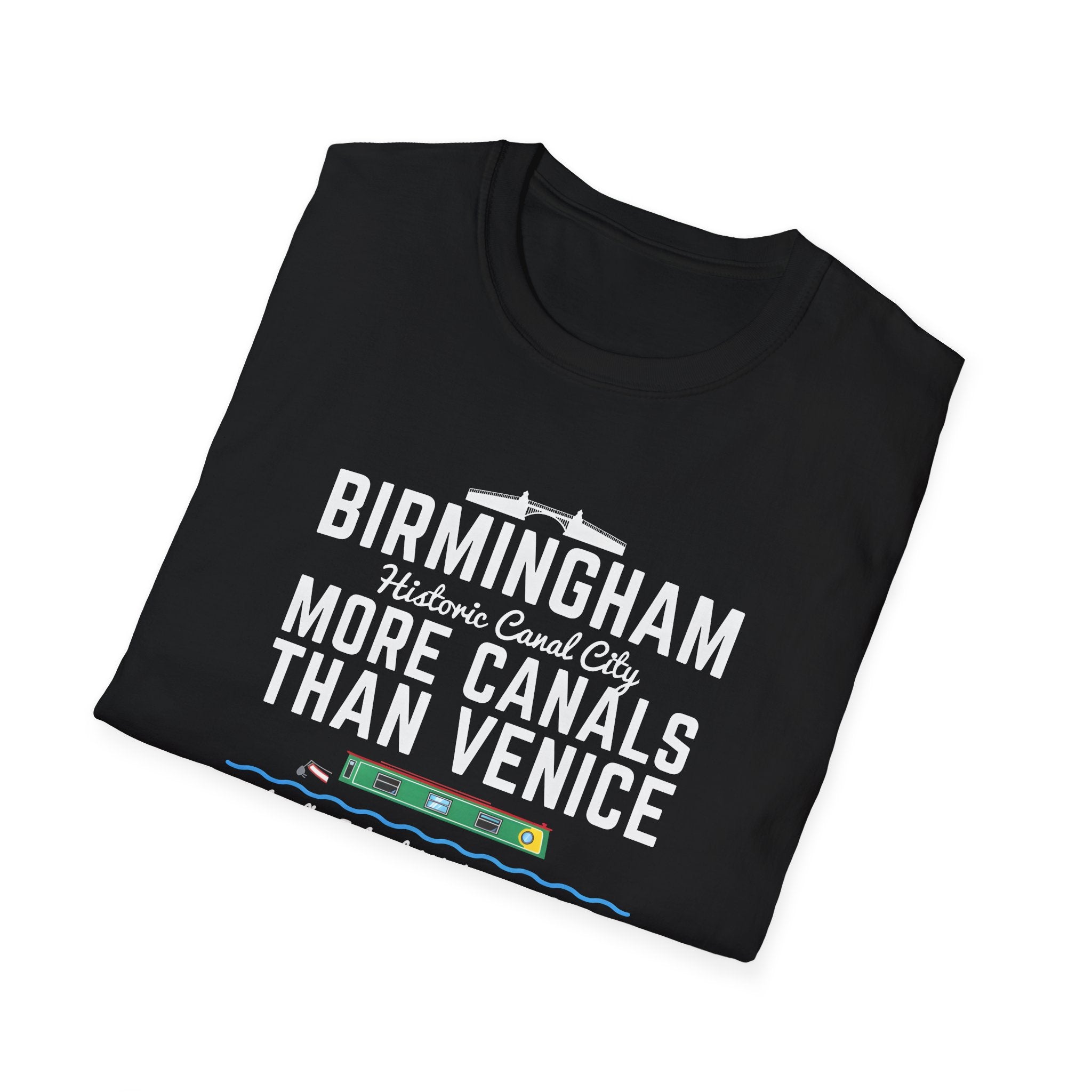 Fat Boris Store: Historic Birmingham "More Canals Than Venice" T-Shirt