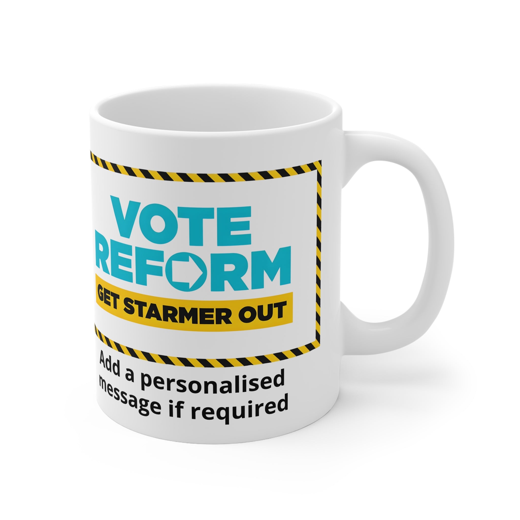 Vote Reform Get Starmer Out Mug - Reform UK Local Elections 2026 | Personalised Political Mug | Fat Boris Store 