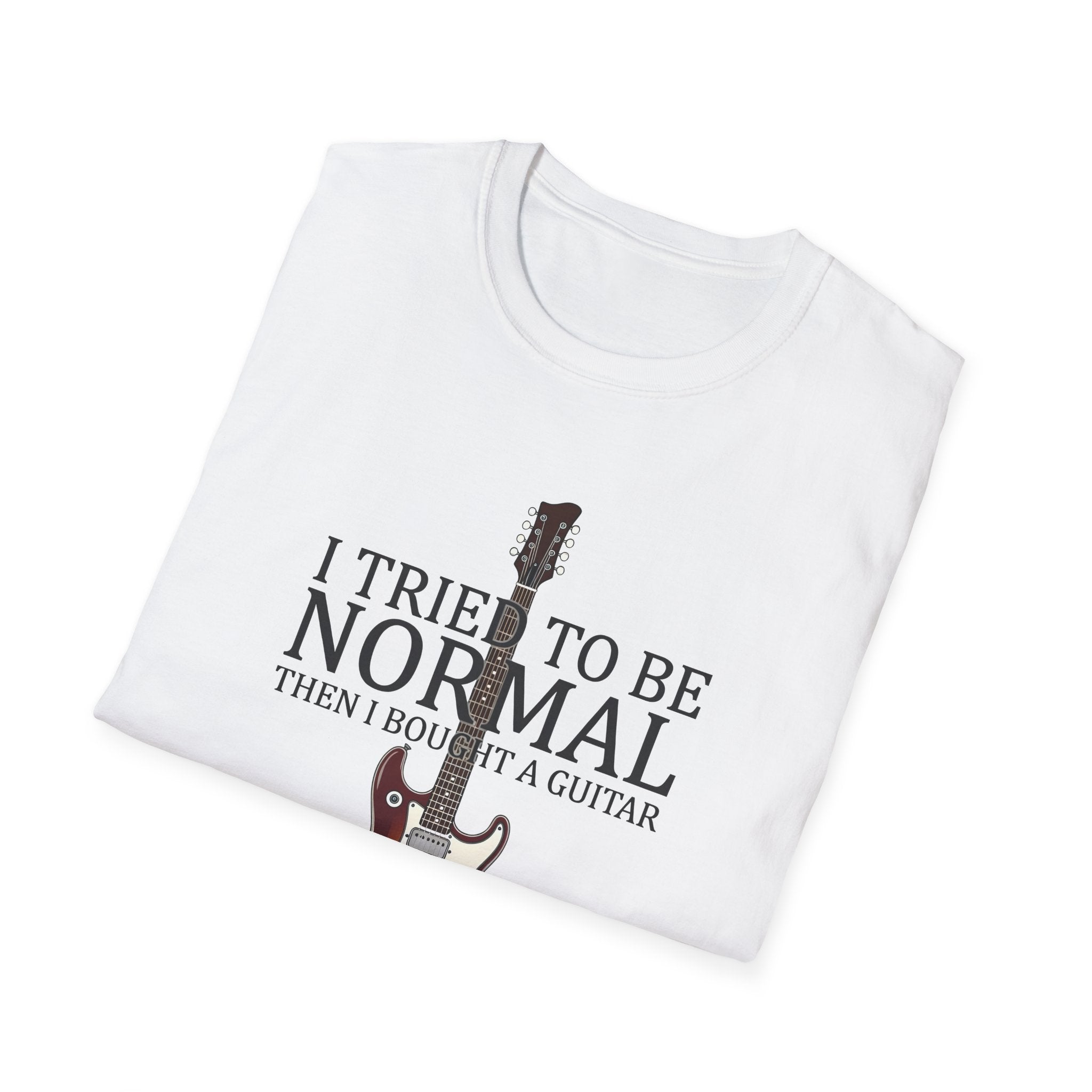 "I Tried To Be Normal..." Funny Guitar T-Shirt - Premium Cotton Tee