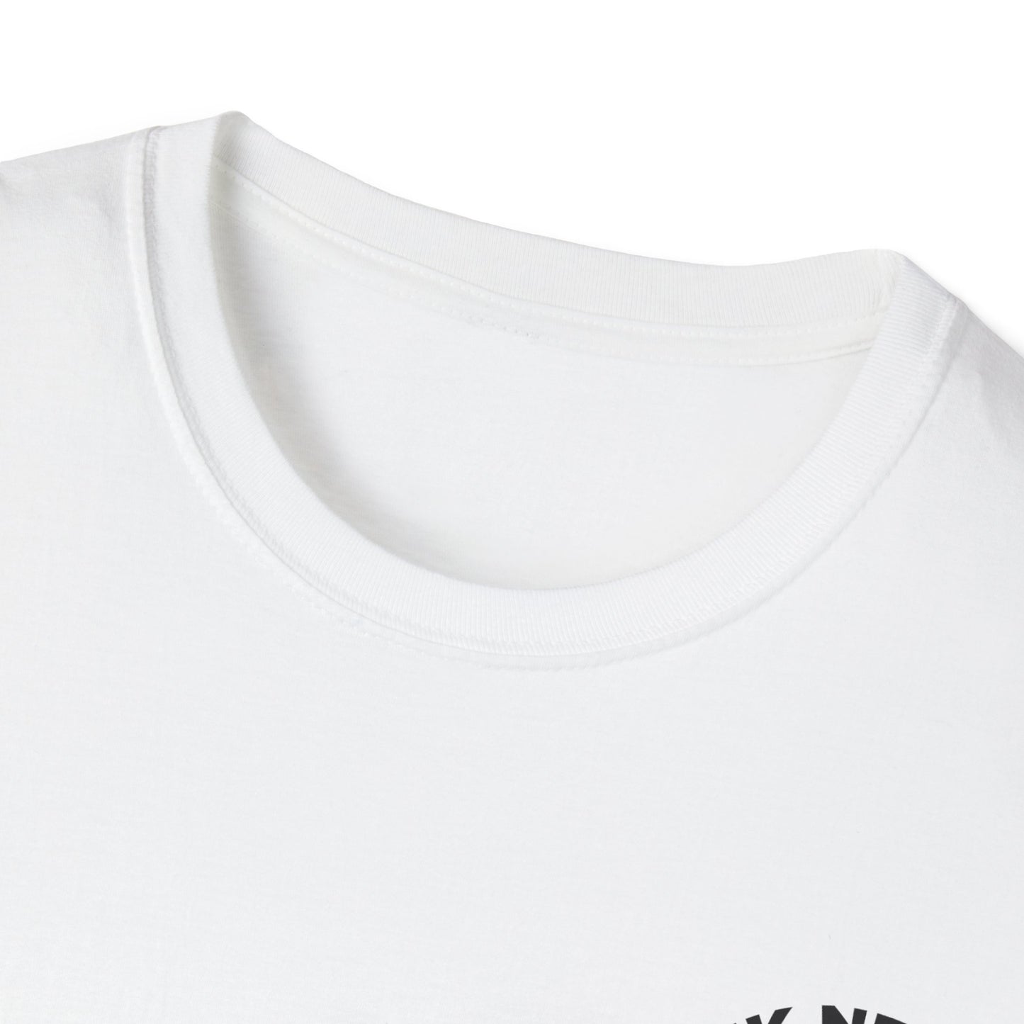Close-up of a white t-shirt with a  REFORM UK brand logo on a white background