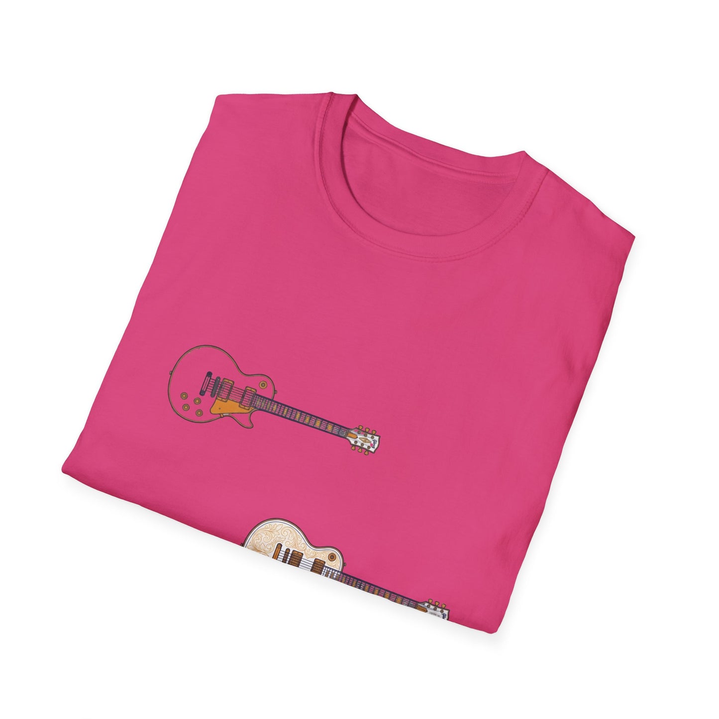 Electric Guitar Duo T-Shirt — Minimalist Music Tee for Guitarists & Music Lovers