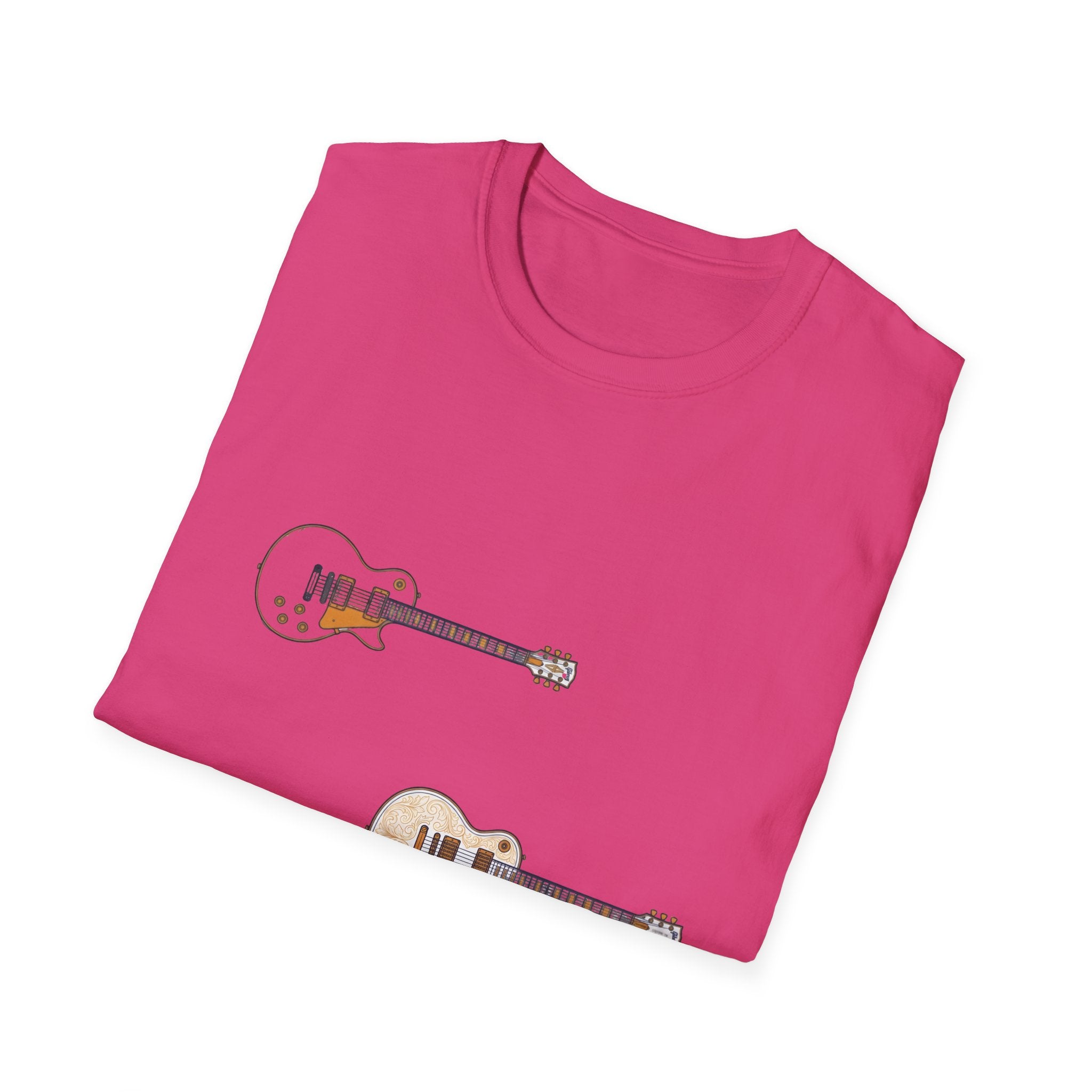 Electric Guitar Duo T-Shirt — Minimalist Music Tee for Guitarists & Music Lovers