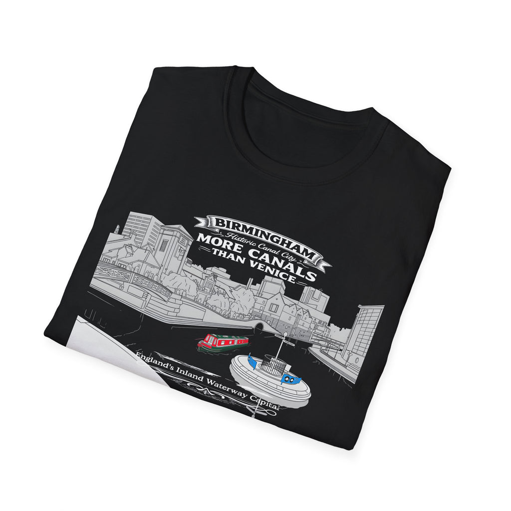 Historic Birmingham 'More Canals Than Venice' The Old Turn Junction   Graphic T‑Shirt