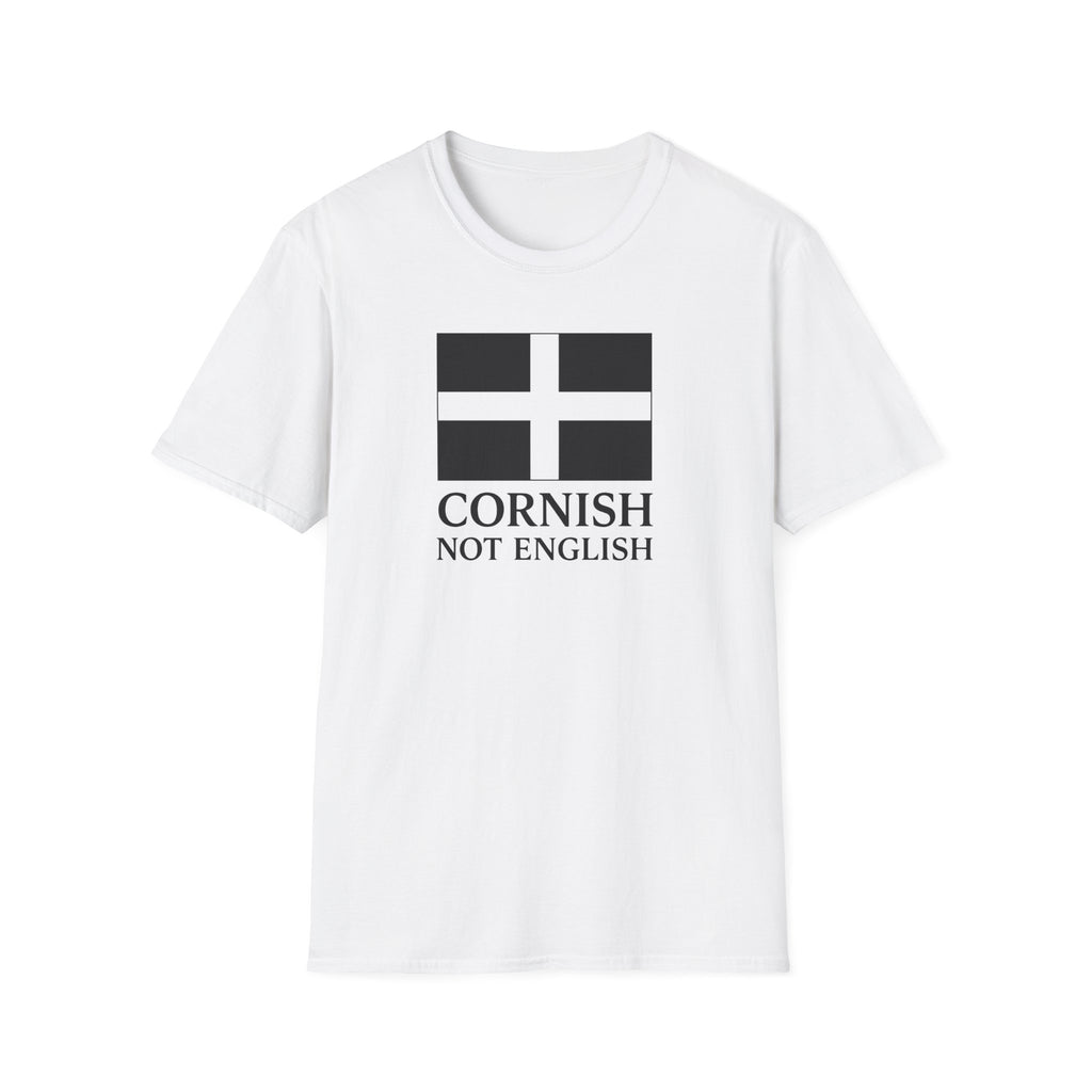 Cornish Not English T-Shirt — Cornwall Flag Tee for Locals & Travelers Printify