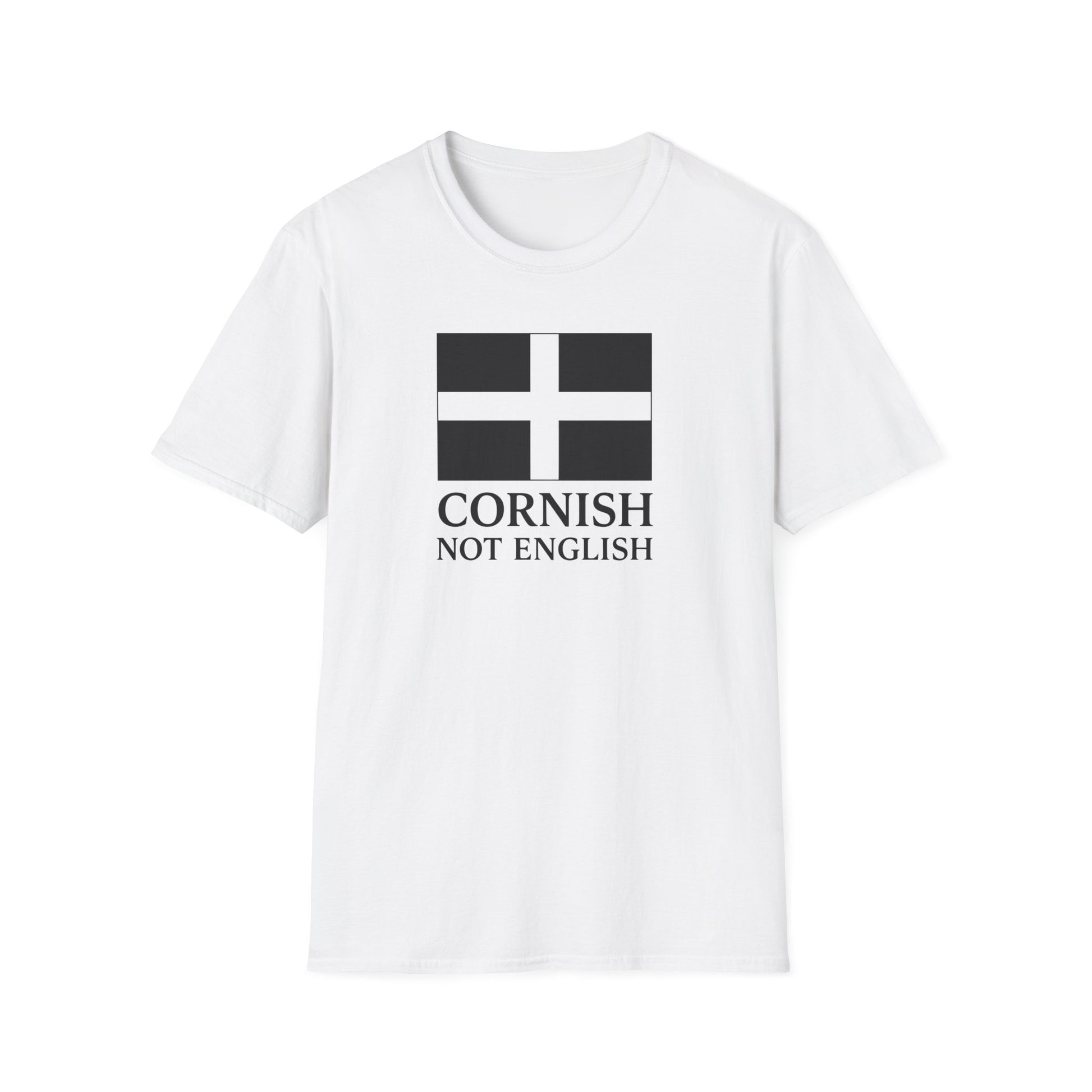 Cornish Not English T-Shirt — Cornwall Flag Tee for Locals & Travelers Printify