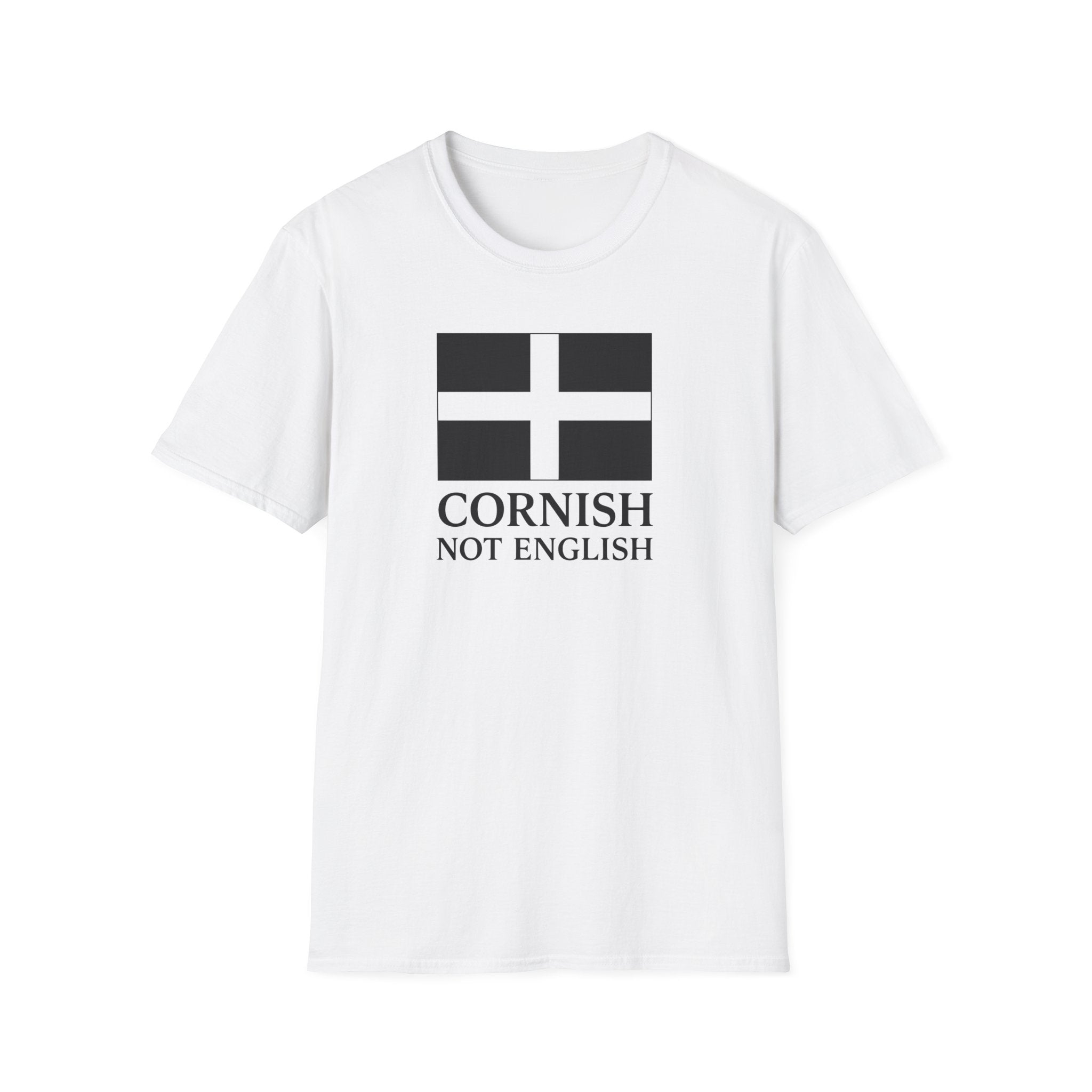 Cornish Not English T-Shirt — Cornwall Flag Tee for Locals & Travelers Printify