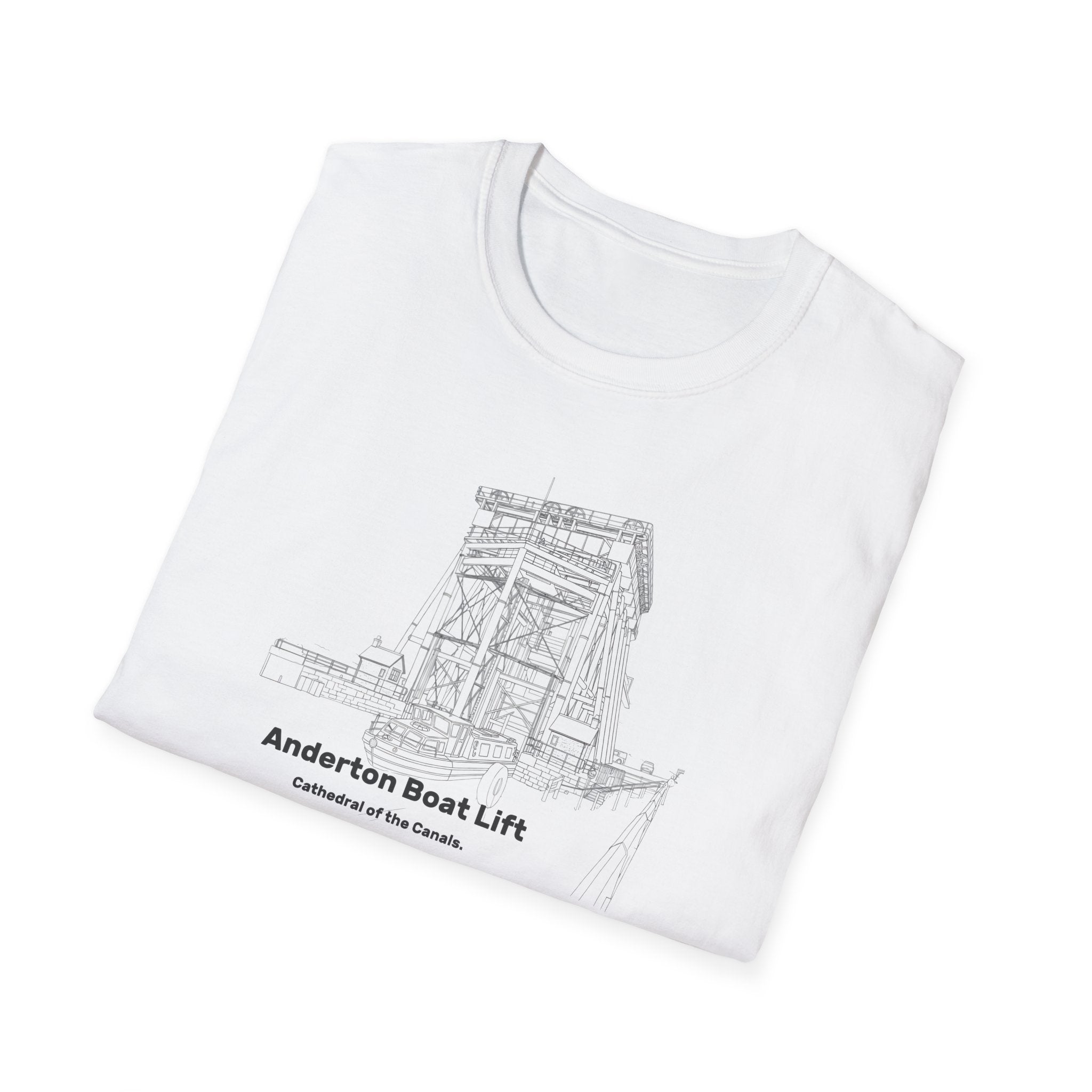 Anderton Boat Lift T-Shirt |  Cathedral of the Canals. canal landmark